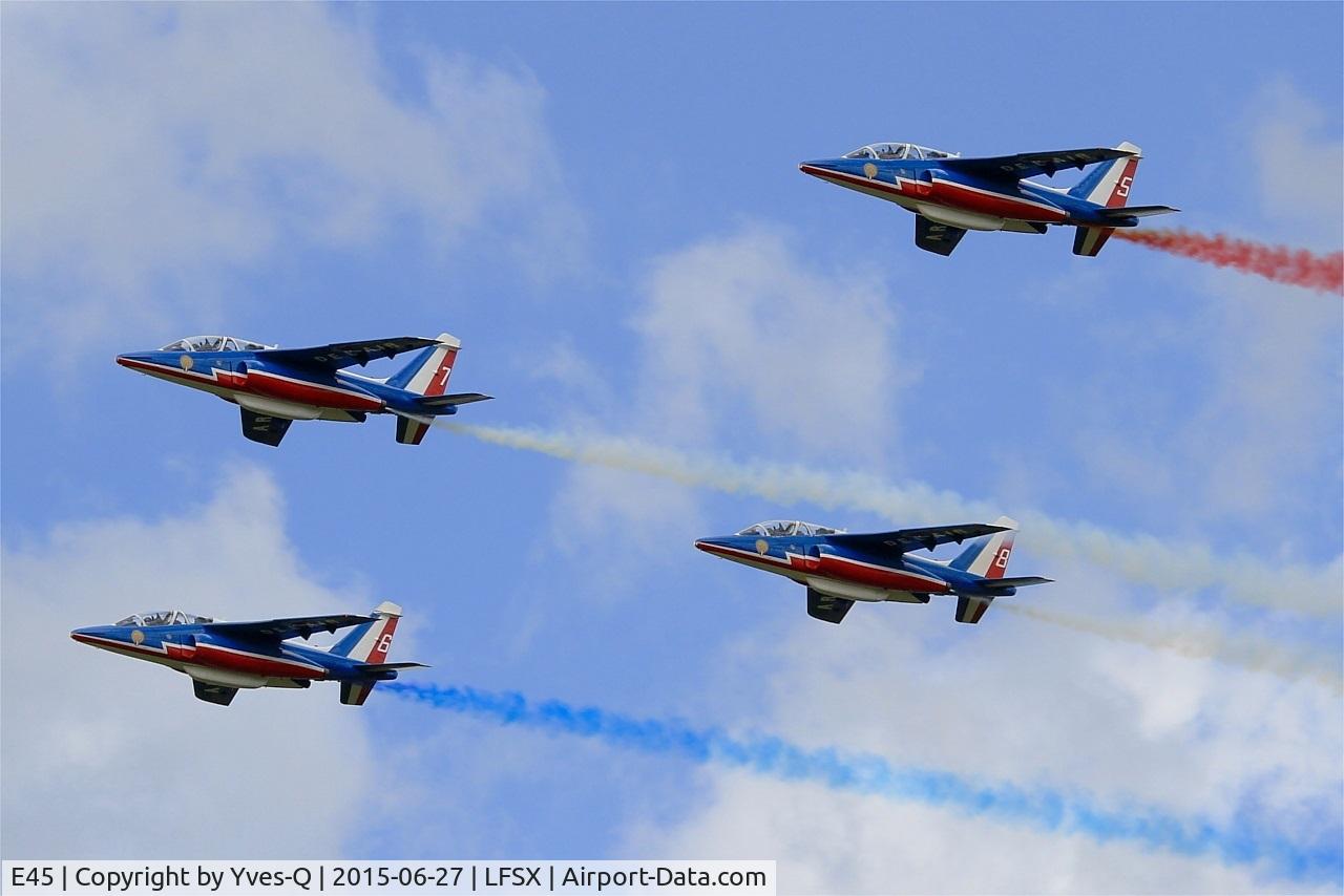 E45, Dassault-Dornier Alpha Jet E C/N E45, Dassault-Dornier Alpha Jet E (F-TETF), Athos 05 of Patrouille de France 2015, Luxeuil-St Sauveur Air Base 116 (LFSX) Open day 2015