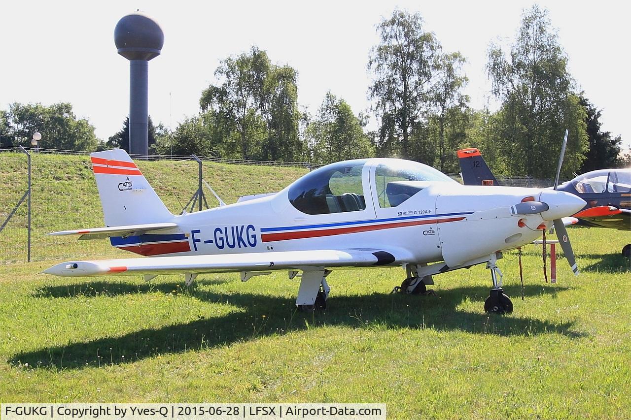 F-GUKG, Grob G-120A-F C/N 85041, Grob G-120A-F, Displayed at Luxeuil-St Sauveur Air Base 116(LFSX) Open day 2015
