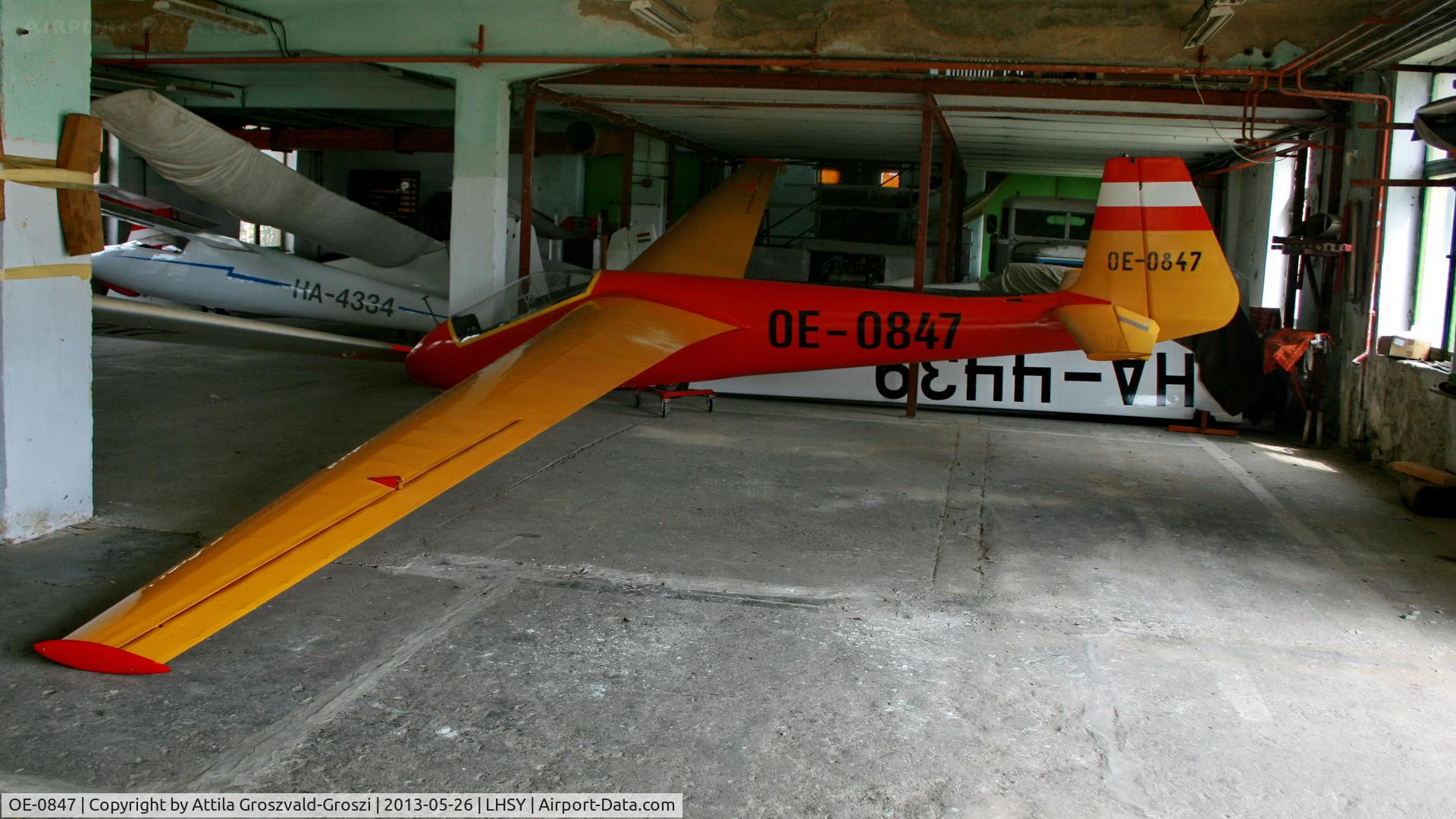 OE-0847, PZL-Bielsko SZD-22C Mucha Standard C/N F-753, Szombathely Airport, Hungary