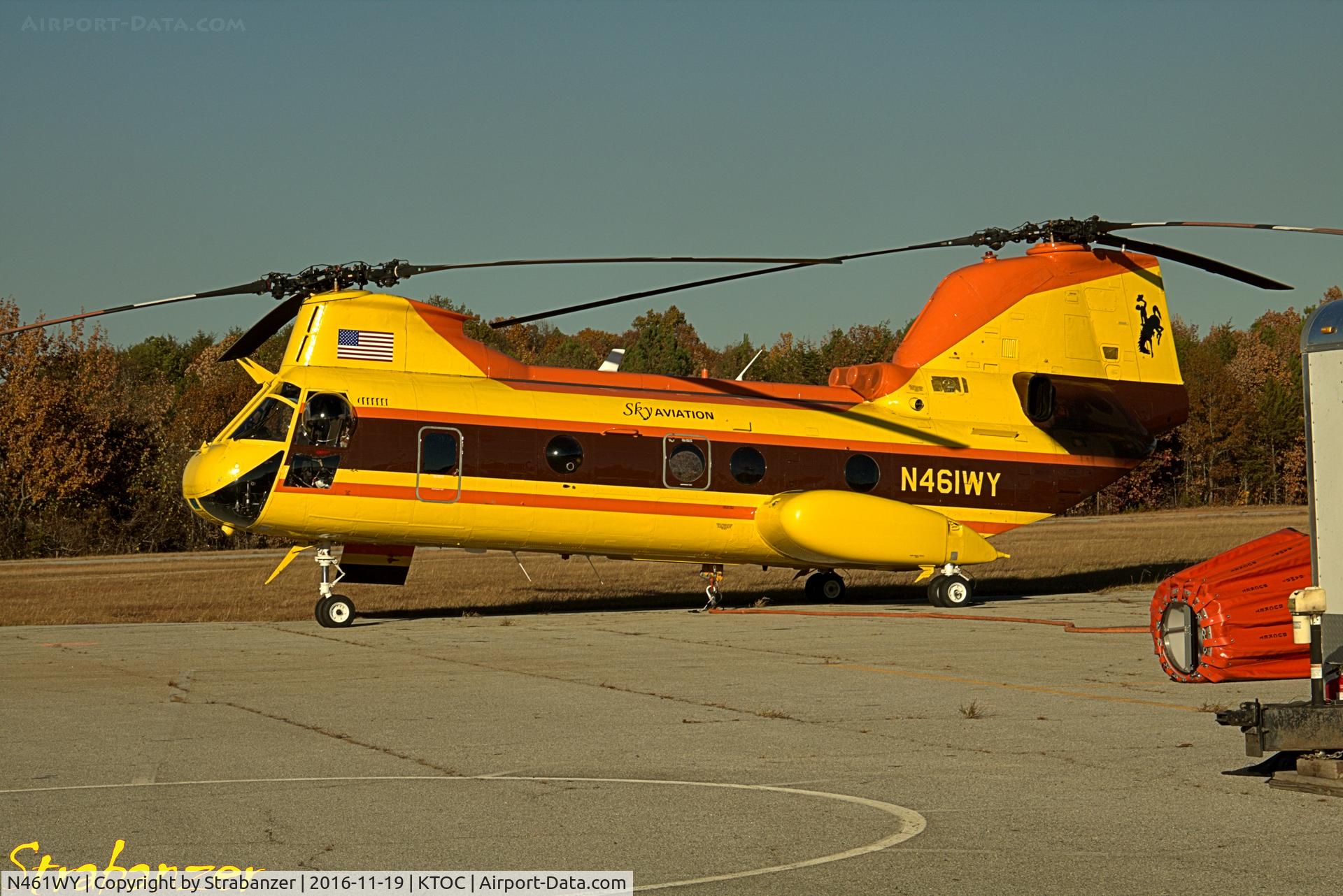 N461WY, 1968 Boeing Vertol CH-46E Sea Knight C/N 2438, This Phrog was helping with forest-fire fighting in North Georgia