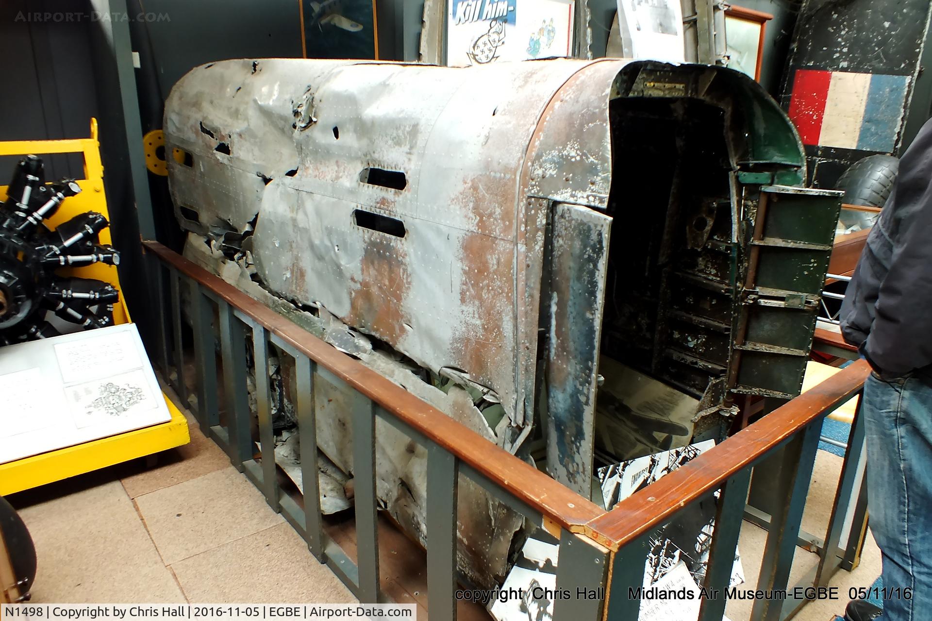 N1498, Armstrong Whitworth Whitly Mk.V C/N N1498, Remains of Whitley Mk.V N1498 which crashed into Carn a Choire Mhoir near Tomatin whilst on an evening training flight from RAF Kinloss on the 6th January 1942 killing 4 of the 7 crew