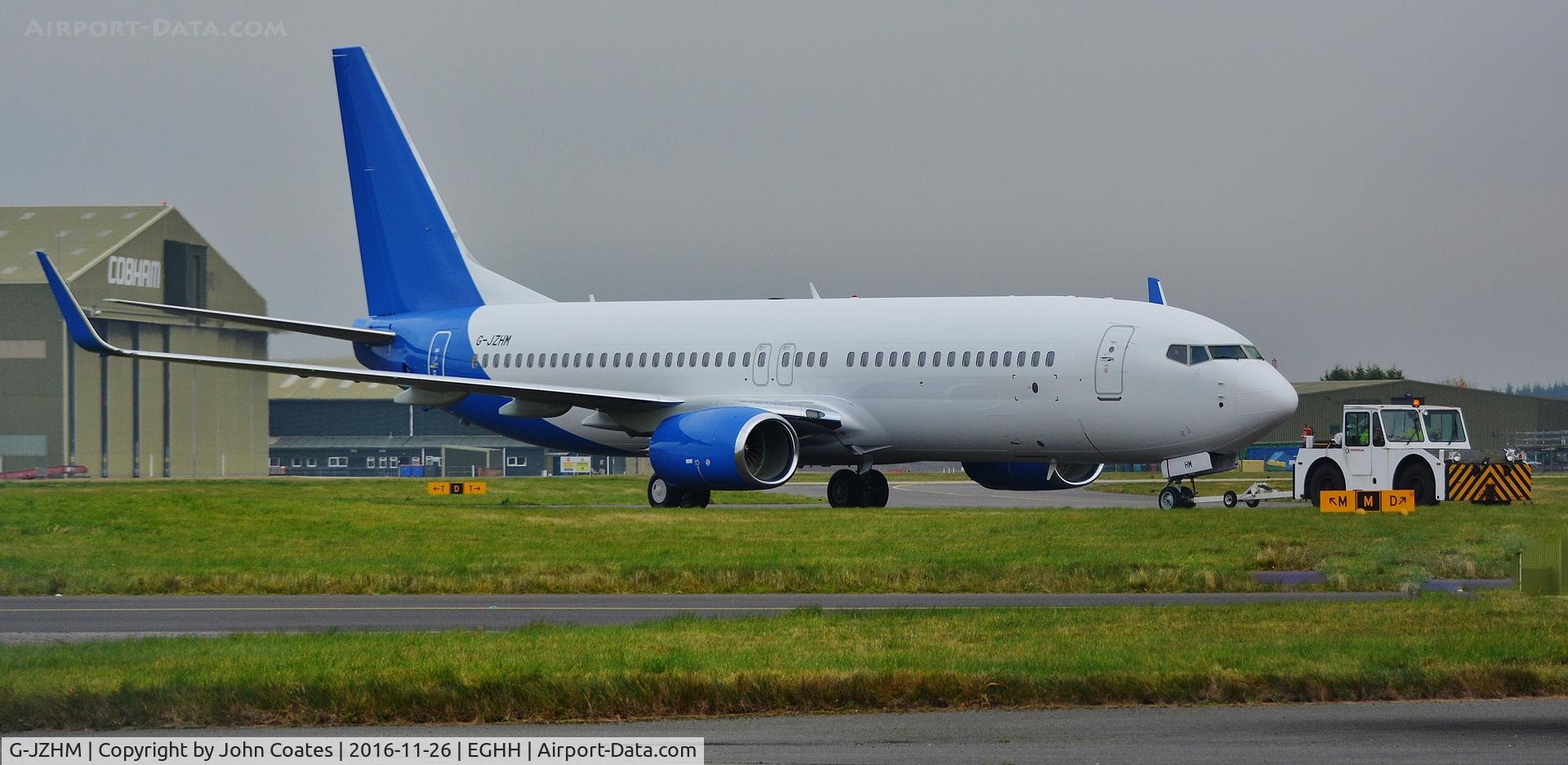 G-JZHM, 2016 Boeing 737-8MG C/N 63570, Jet 2's latest off to paintshop for a sunny posterior