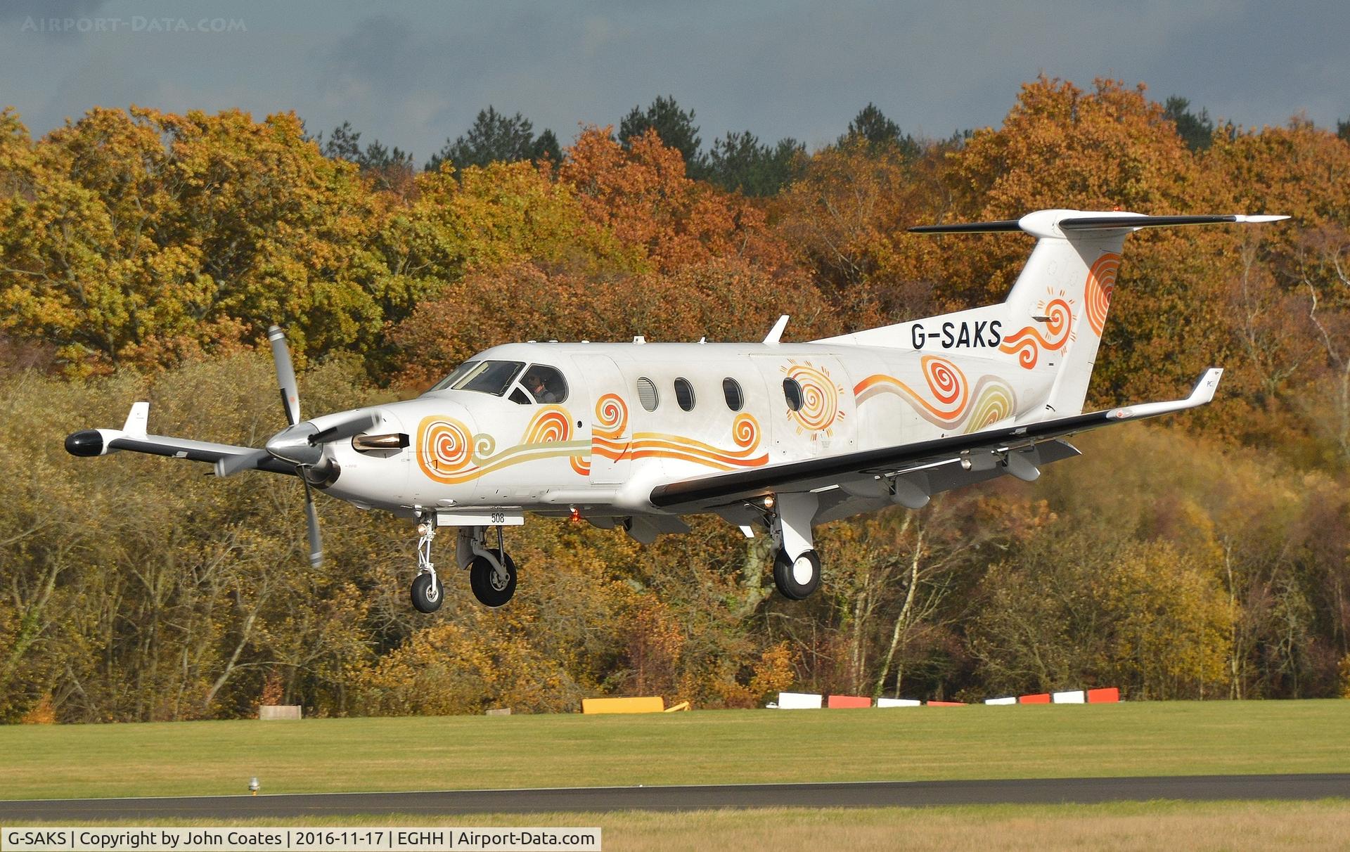 G-SAKS, 2003 Pilatus PC-12/45 C/N 508, Recently re-reg'd from M-ICKY