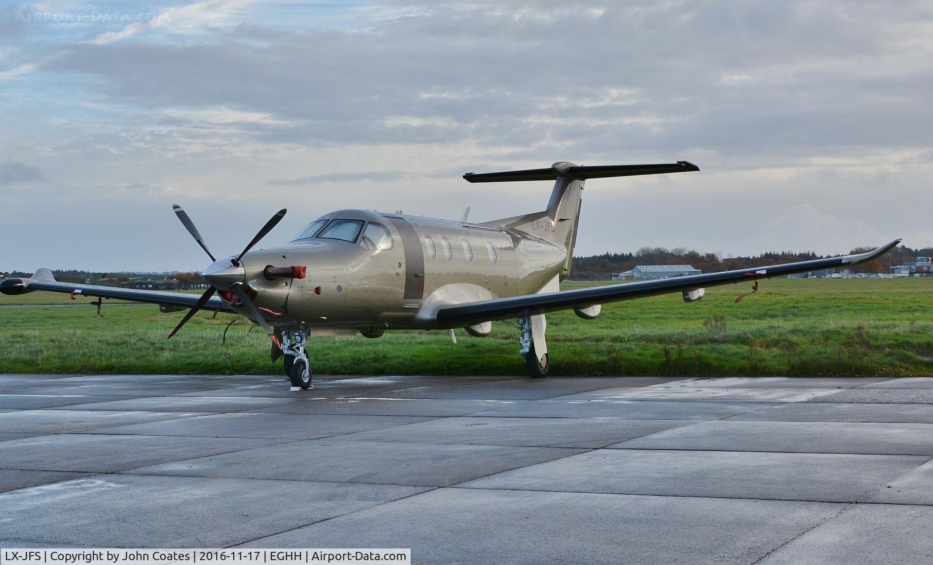 LX-JFS, 2011 Pilatus PC-12/47E C/N 1314, At Pilatus Centre