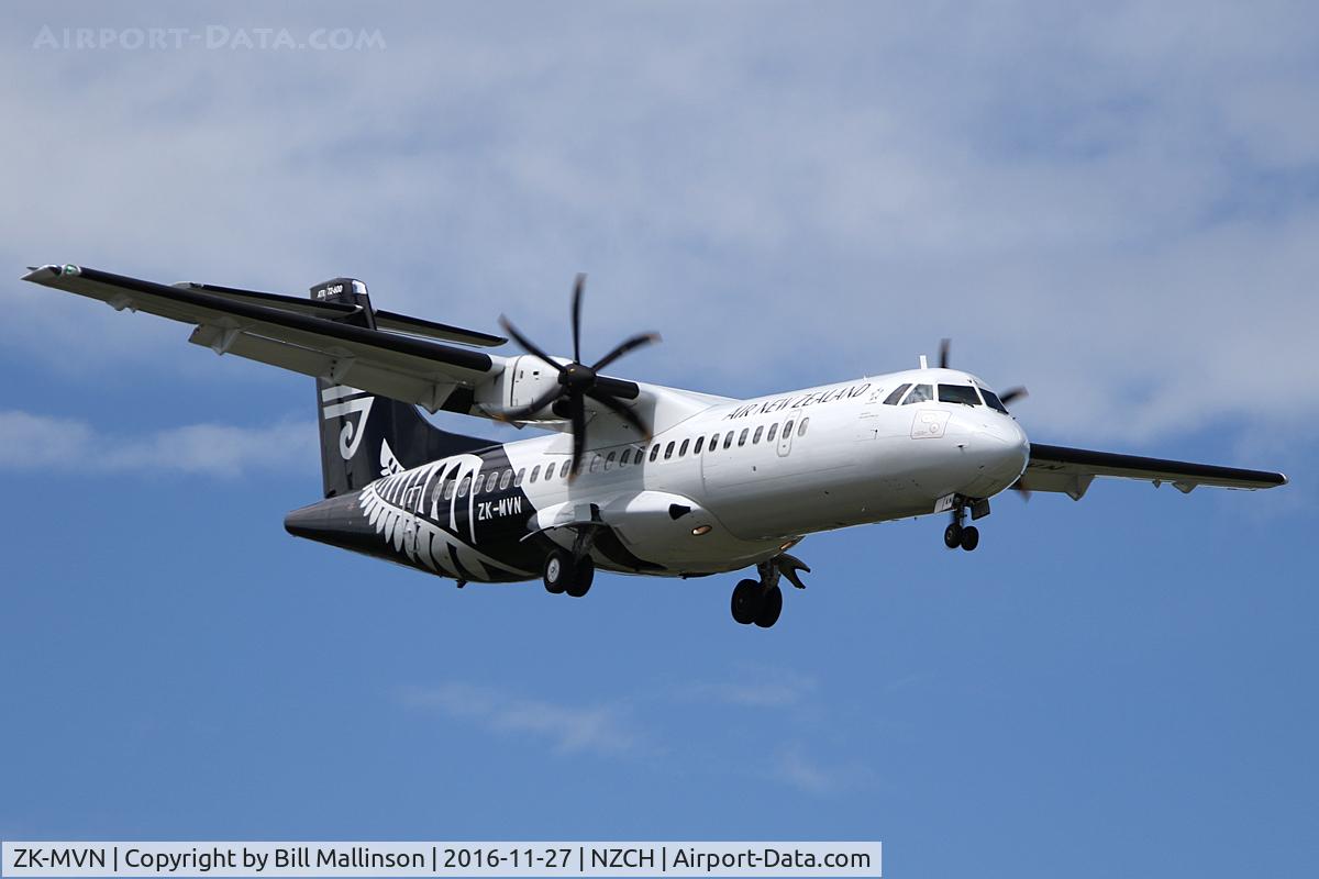 ZK-MVN, 2016 ATR 72-600 C/N 1353, NZ5019 from WLG