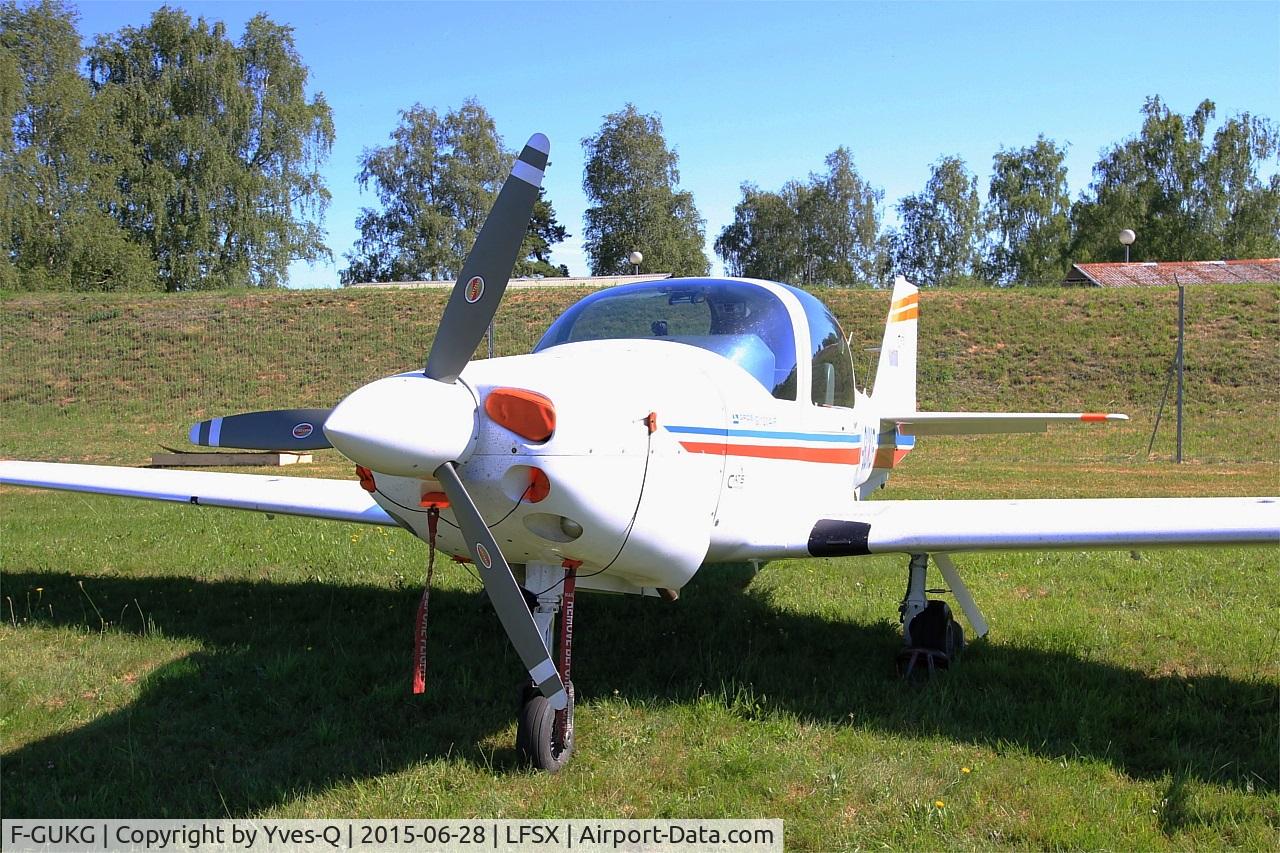 F-GUKG, Grob G-120A-F C/N 85041, Grob G-120A-F, Displayed at Luxeuil-St Sauveur Air Base 116(LFSX) Open day 2015