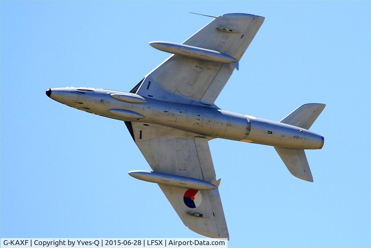 G-KAXF, 1956 Hawker Hunter F.6A C/N S4/U/3361, Hawker Hunter F.6A, On display, Luxeuil-St Sauveur Air Base 116 (LFSX) Open day 2015