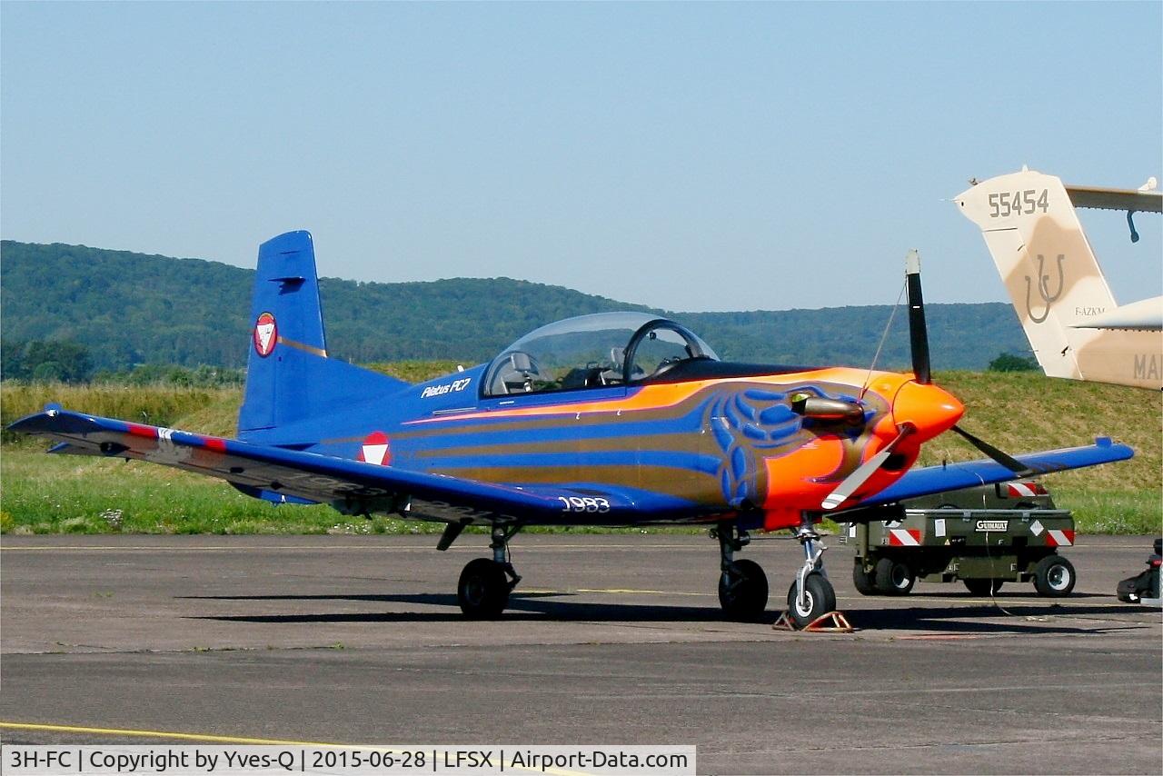 3H-FC, Pilatus PC-7 Turbo Trainer C/N 414, Pilatus PC-7 Turbo Trainer, Static display, Luxeuil-St Sauveur Air Base 116 (LFSX) Open day 2015