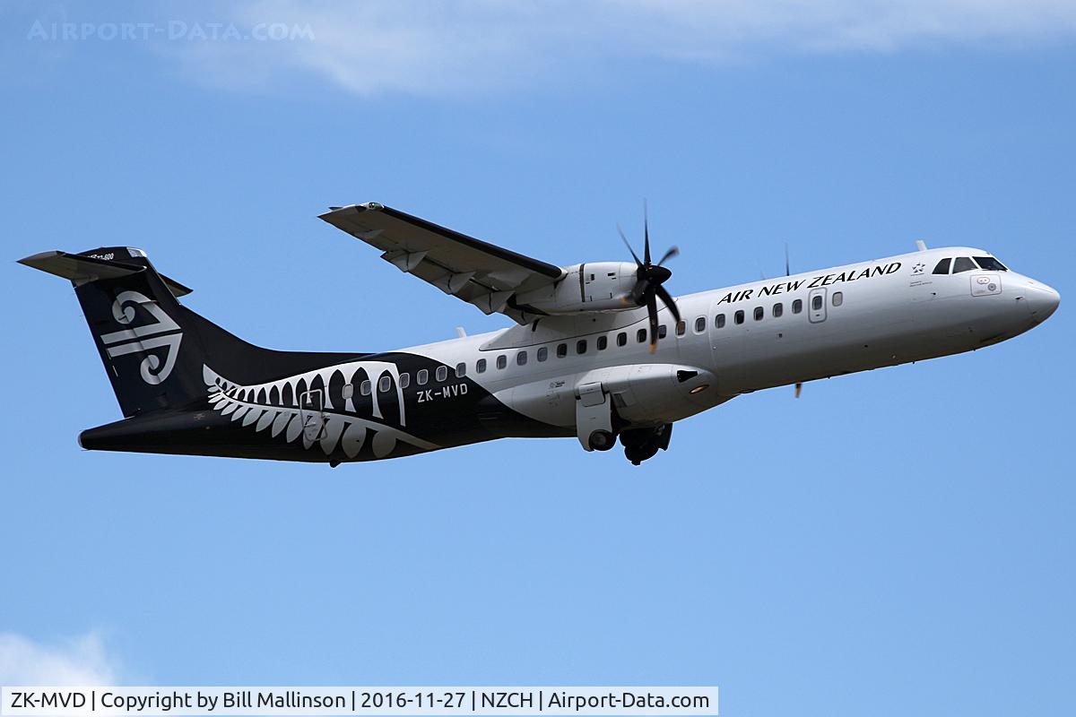 ZK-MVD, 2013 ATR 72-600 C/N 1117, away to Wellington
