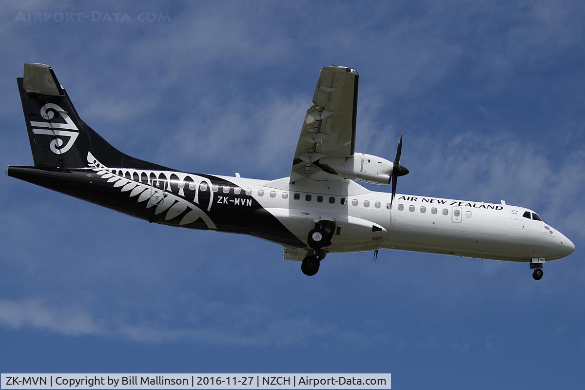 ZK-MVN, 2016 ATR 72-600 C/N 1353, NZ5019 from WLG