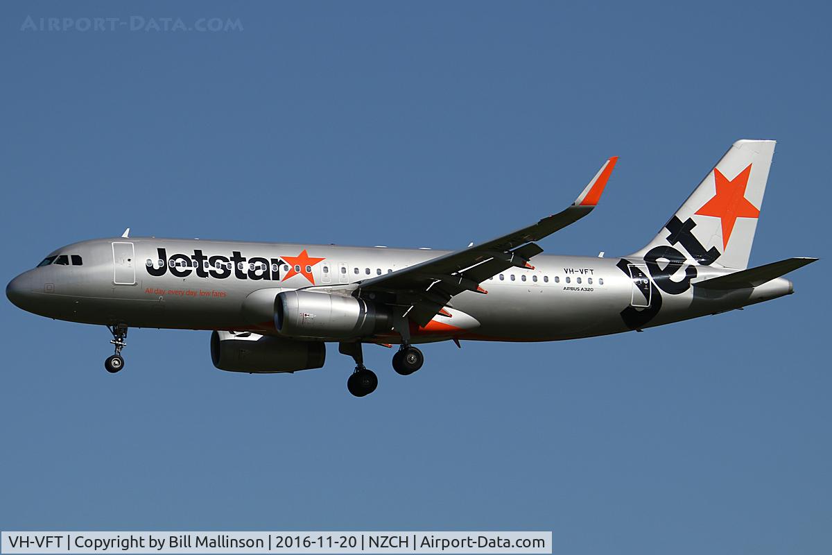 VH-VFT, 2013 Airbus A320-232 C/N 5532, JQ235 from AKL