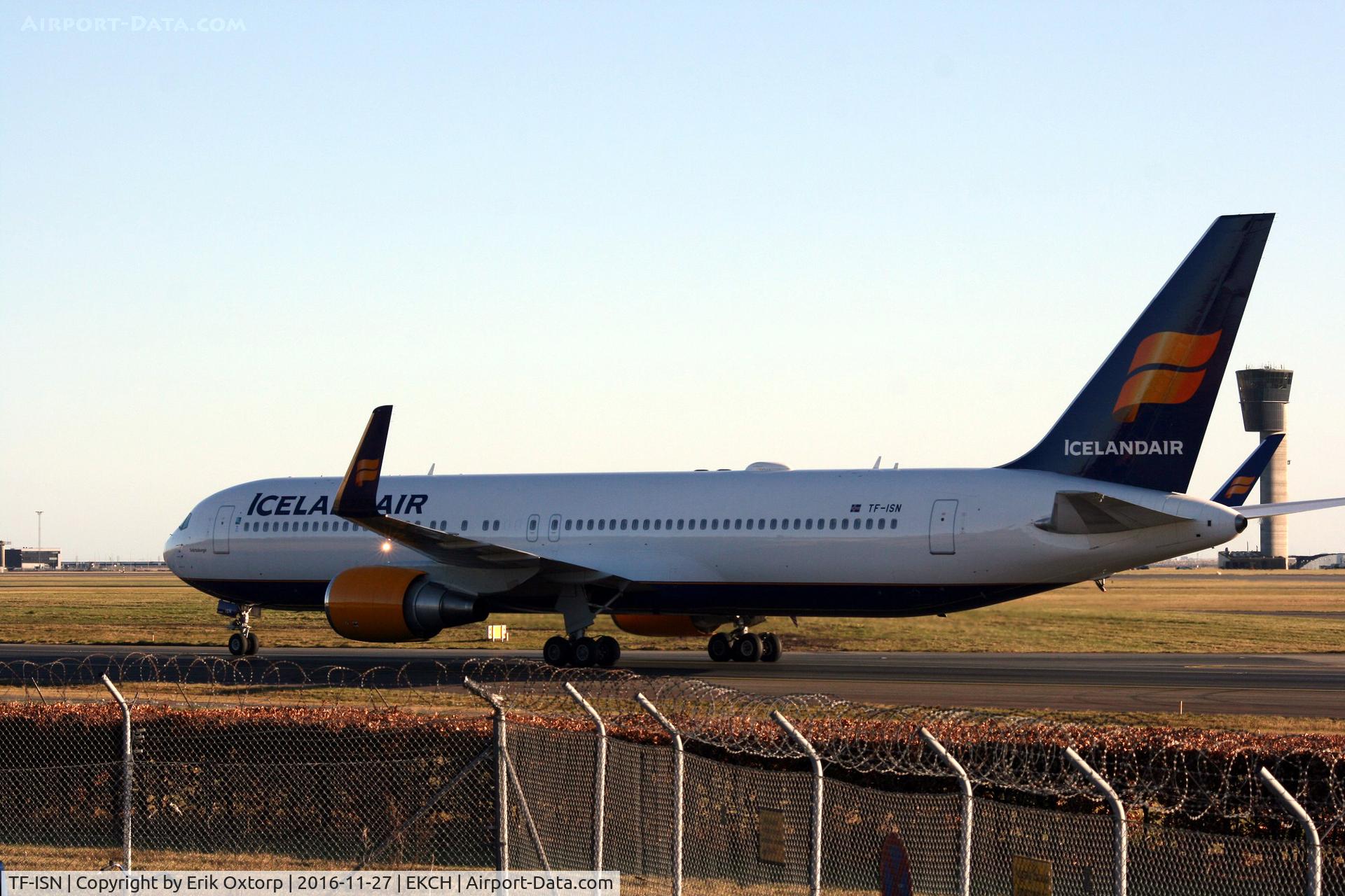 TF-ISN, 2000 Boeing 767-319 C/N 30586, TF-ISN just arrived rw 04L from KEF