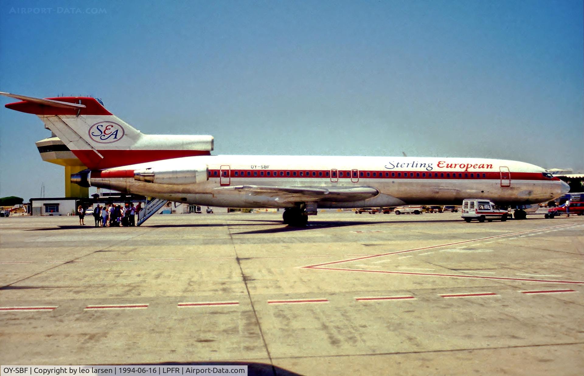 OY-SBF, 1980 Boeing 727-2J4F C/N 22080, Faro Portugal 16.6.94