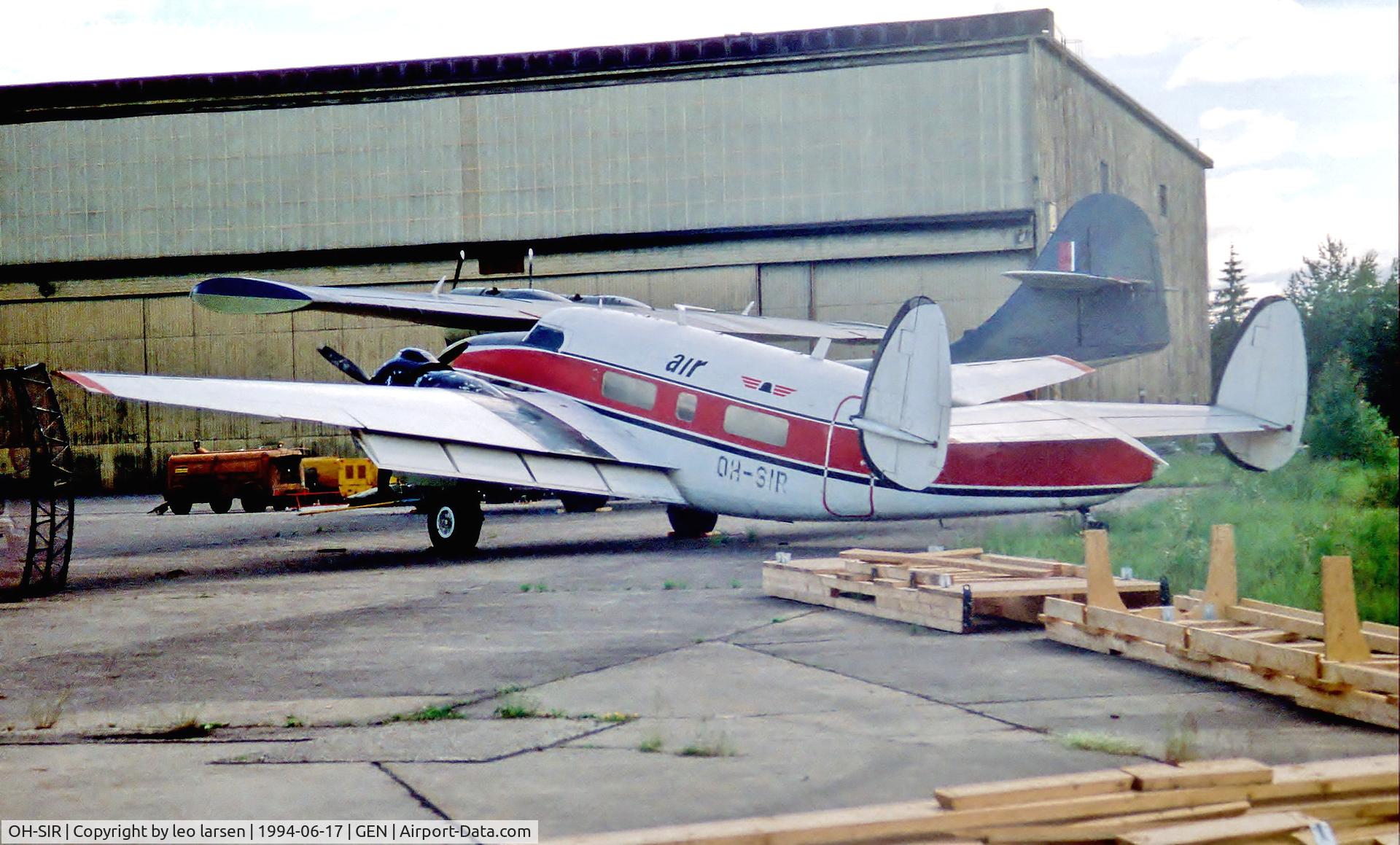OH-SIR, Lockheed 18-56 Lodestar C/N 18-2444, Gardermoen Oslo 17.6.94