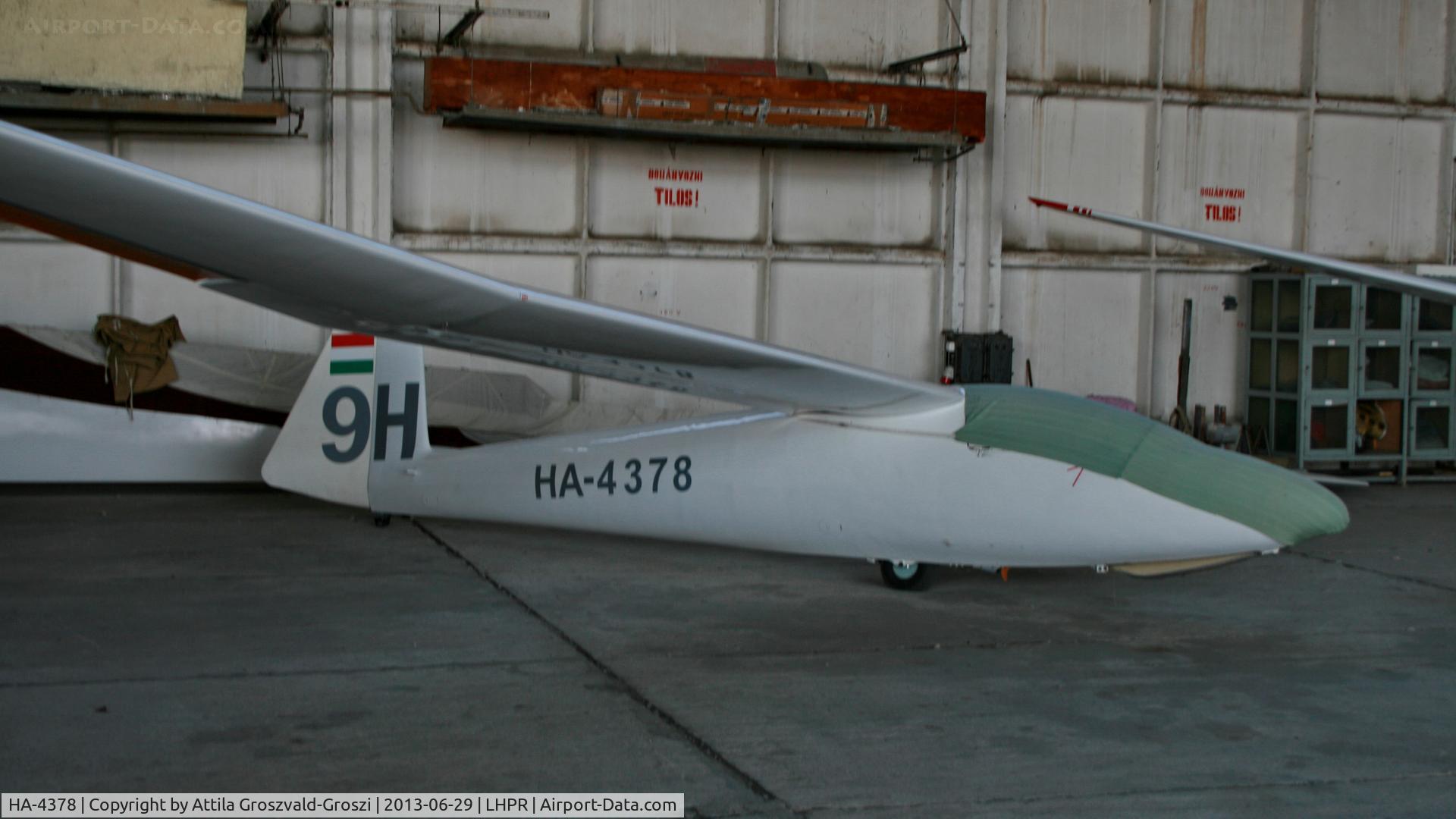 HA-4378, 1977 PZL-Bielsko SZD-30 Pirat C/N S-08.30, Györ-Pér Airport, Hungary