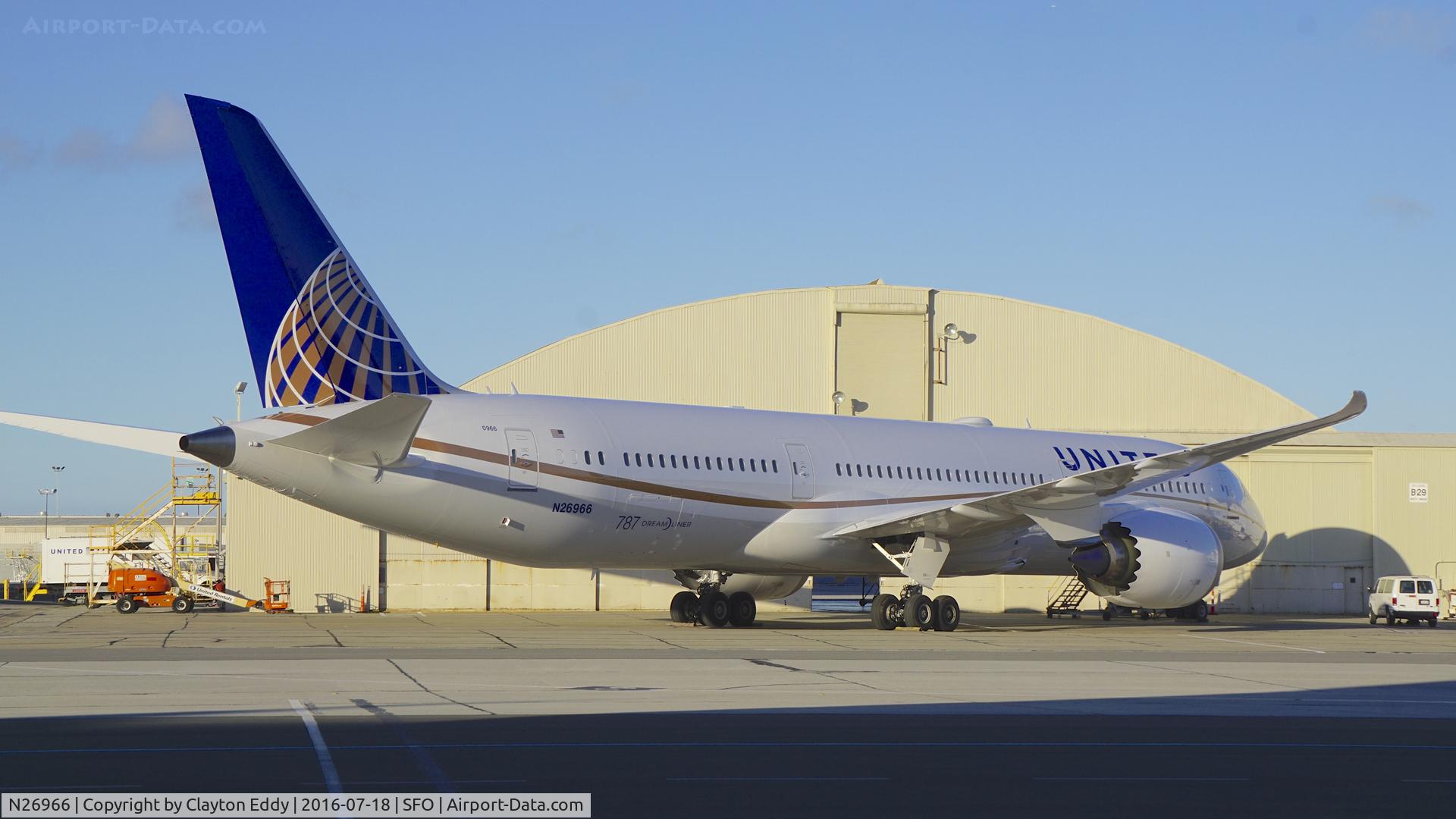 N26966, 2016 Boeing 787-9 Dreamliner C/N 60143, SFO 2016