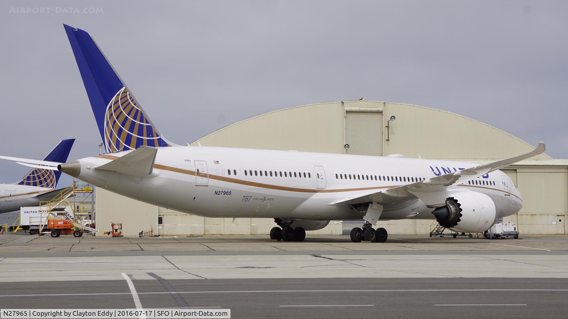 N27965, 2016 Boeing 787-9 Dreamliner C/N 37815, SFO 2016