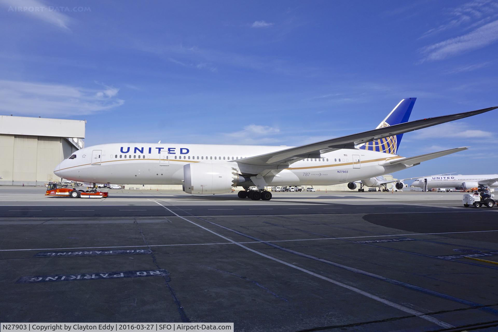 N27903, 2012 Boeing 787-8 Dreamliner C/N 34823, SFO 2016