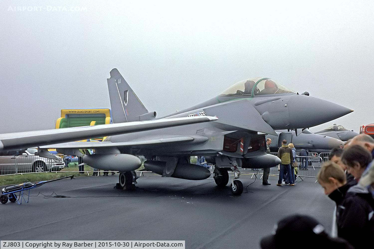 ZJ803, 2003 Eurofighter EF-2000 Typhoon T2 C/N 0013/BT004, ZJ803   British Aerospace EFA T.2 Typhoon [BT-004] (Royal Air Force) (Place & Date unknown). From a slide.