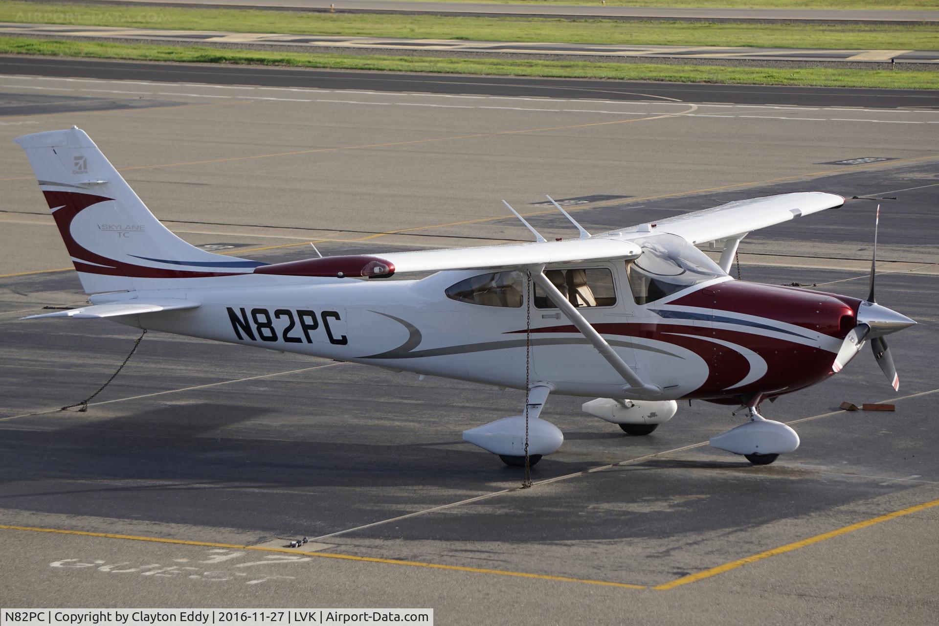 N82PC, 2009 Cessna T182T Turbo Skylane C/N T18208935, Livermore Airport in California. 2016.