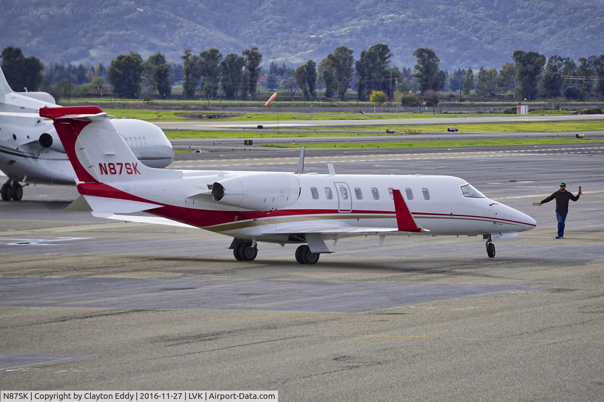 N87SK, 2006 Learjet Inc 45 C/N 45-317, Livermore Airport 2016