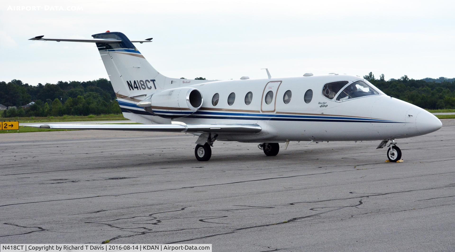 N418CT, 1988 Beech 400 Beechjet C/N RJ-42, 1988 Beech 400 in Danville Va