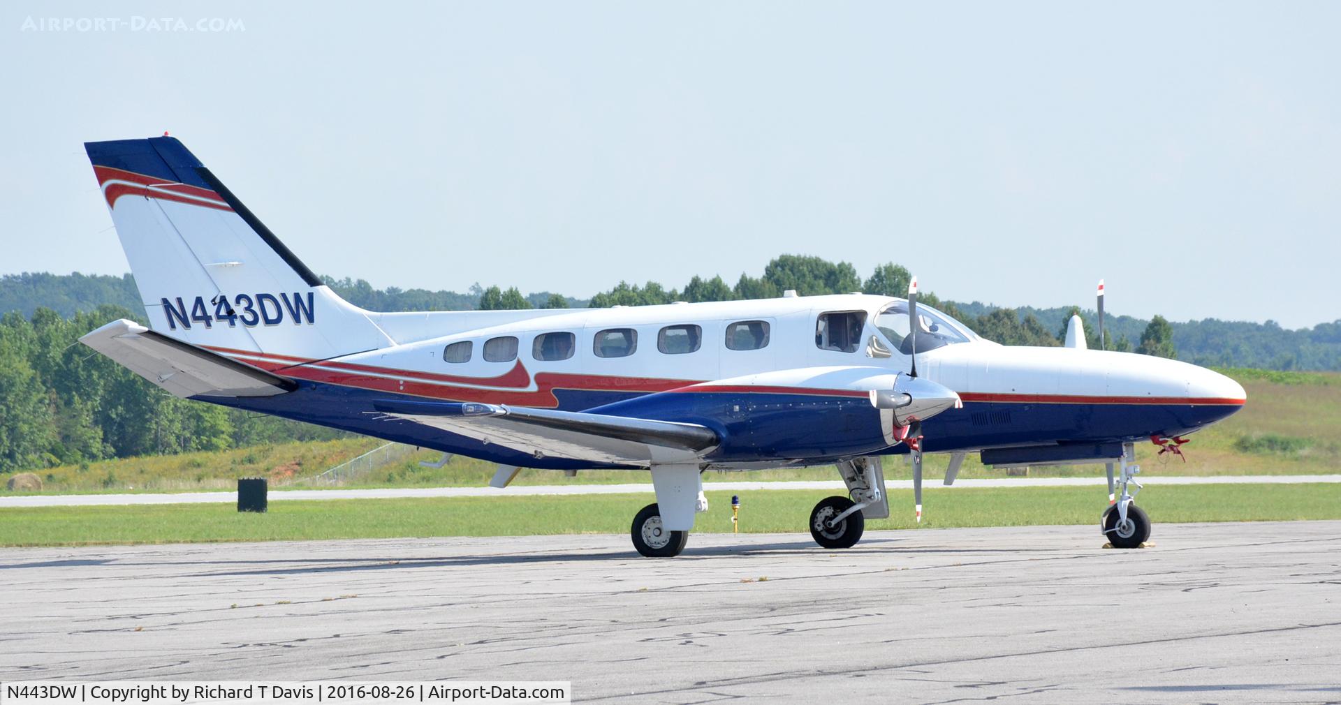 N443DW, 1983 Cessna 441 Conquest II C/N 441-0313, 1983 Cessna 441 in Danville Va.
