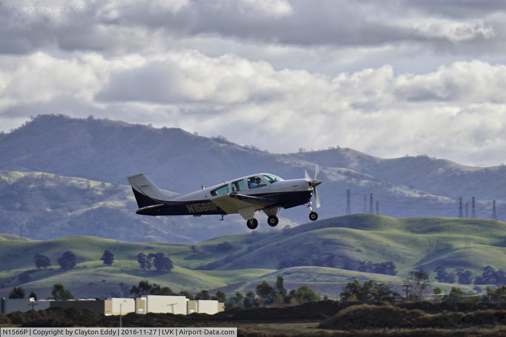 N1566P, 1988 Beech F33A Bonanza C/N CE-1294, Livermore Airport California 2016.