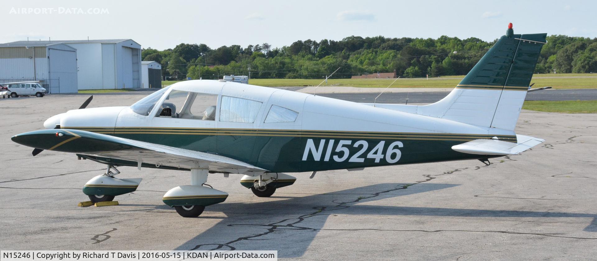 N15246, 1972 Piper PA-28-180 C/N 28-7305041, 1972 Piper PA-28-180 in Danville Va.