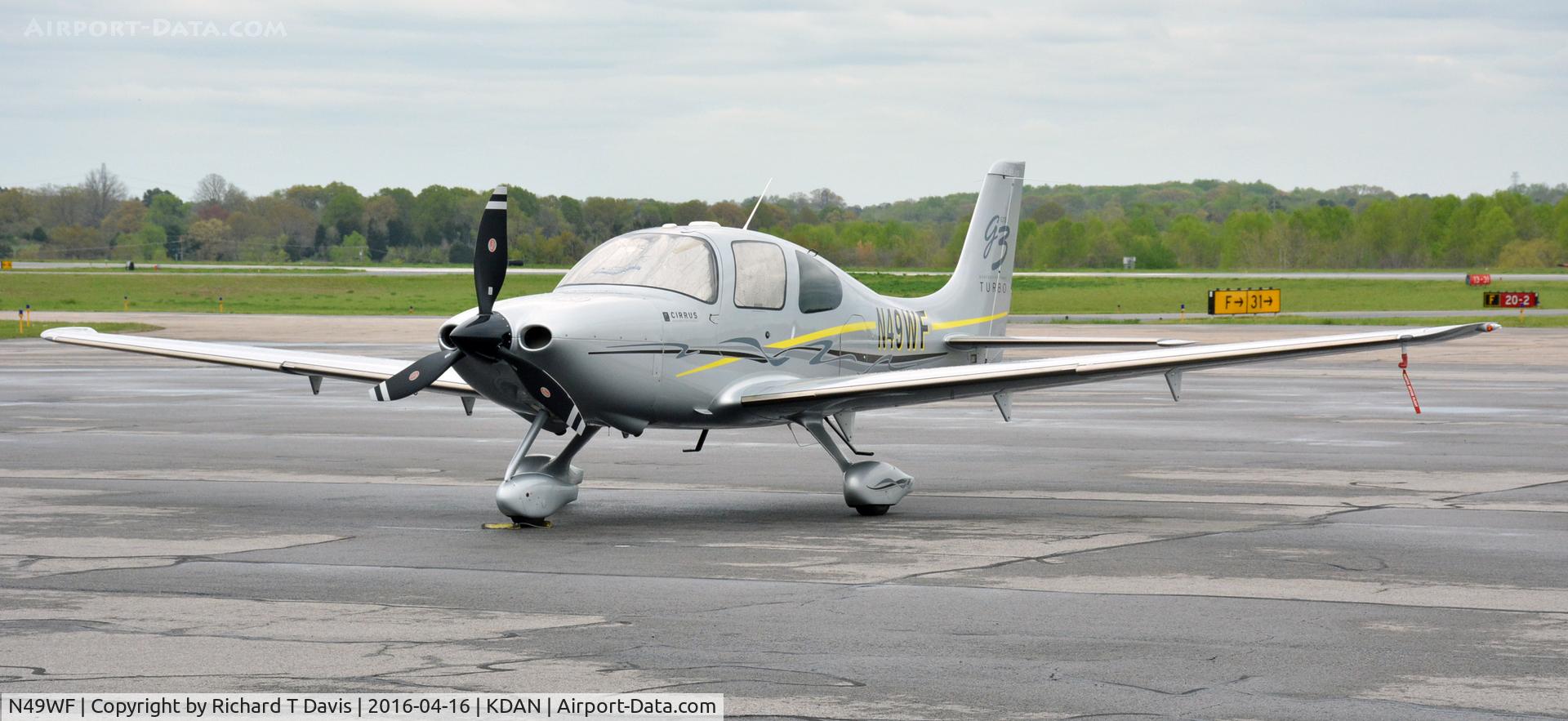 N49WF, 2007 Cirrus SR22 C/N 2610, N49WF is a Cirrus SR22 in Danville Va.