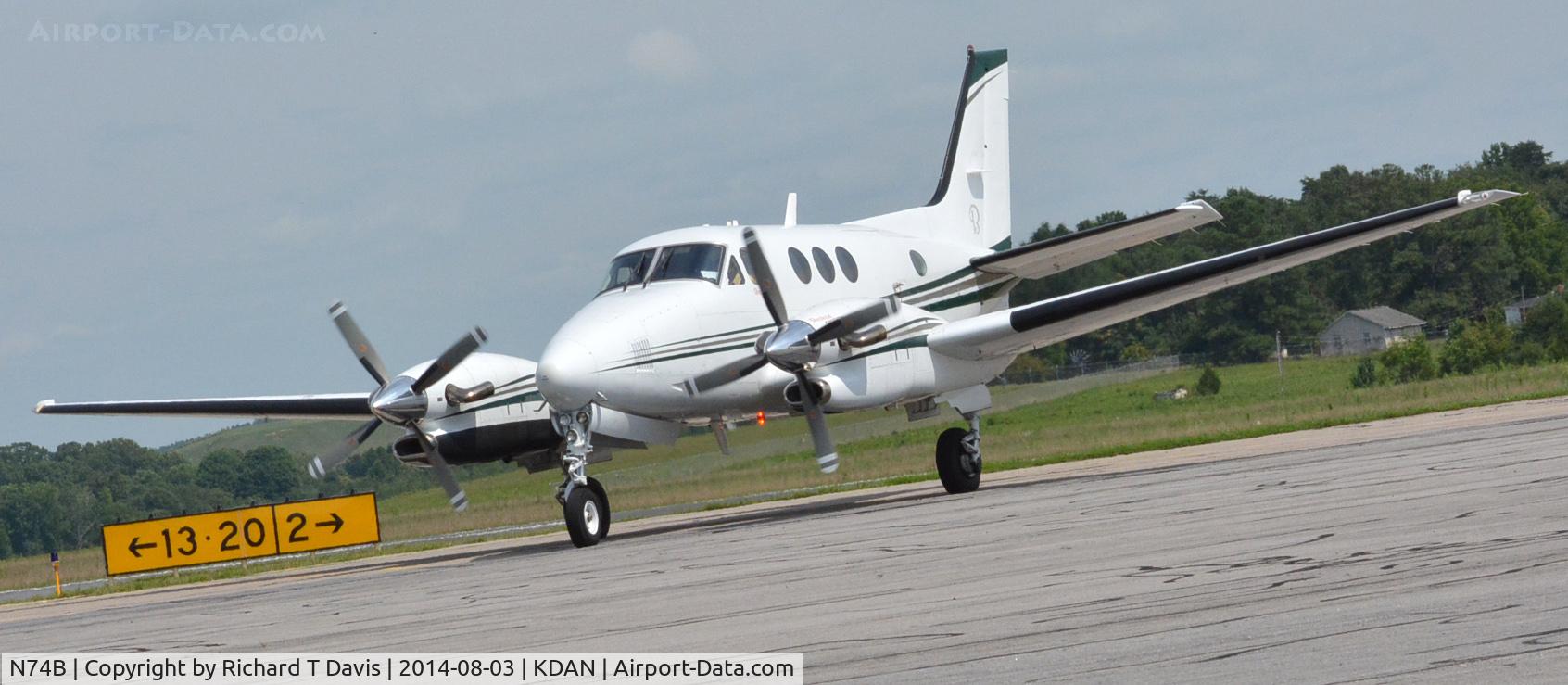 N74B, 1977 Hawker Siddeley HS.125 Series 700A C/N 257017, Raytheon C90GT in Danville Va.