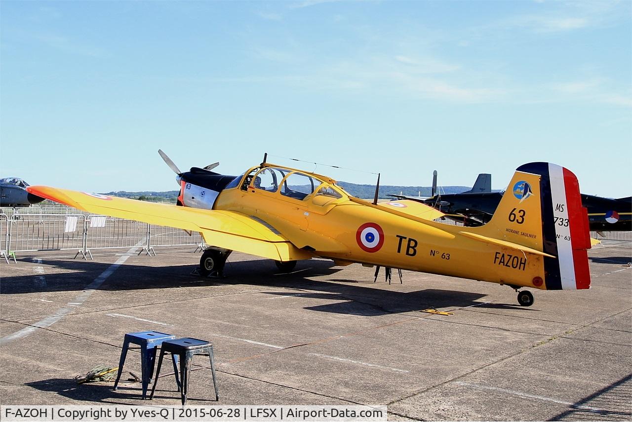 F-AZOH, Morane-Saulnier MS-733 Alcyon C/N 63, Morane-Saulnier MS-733 Alcyon, Static display, Luxeuil-Saint Sauveur Air Base 116 (LFSX) Open day 2015
