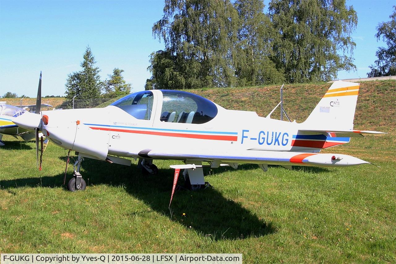 F-GUKG, Grob G-120A-F C/N 85041, Grob G-120A-F, Displayed at Luxeuil-St Sauveur Air Base 116(LFSX) Open day 2015