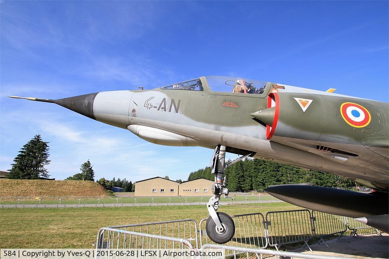 584, Dassault Mirage IIIE C/N 584, Dassault Mirage IIIE, Preserved at Luxeuil-St Sauveur Air Base 116(LFSX). Open day 2015