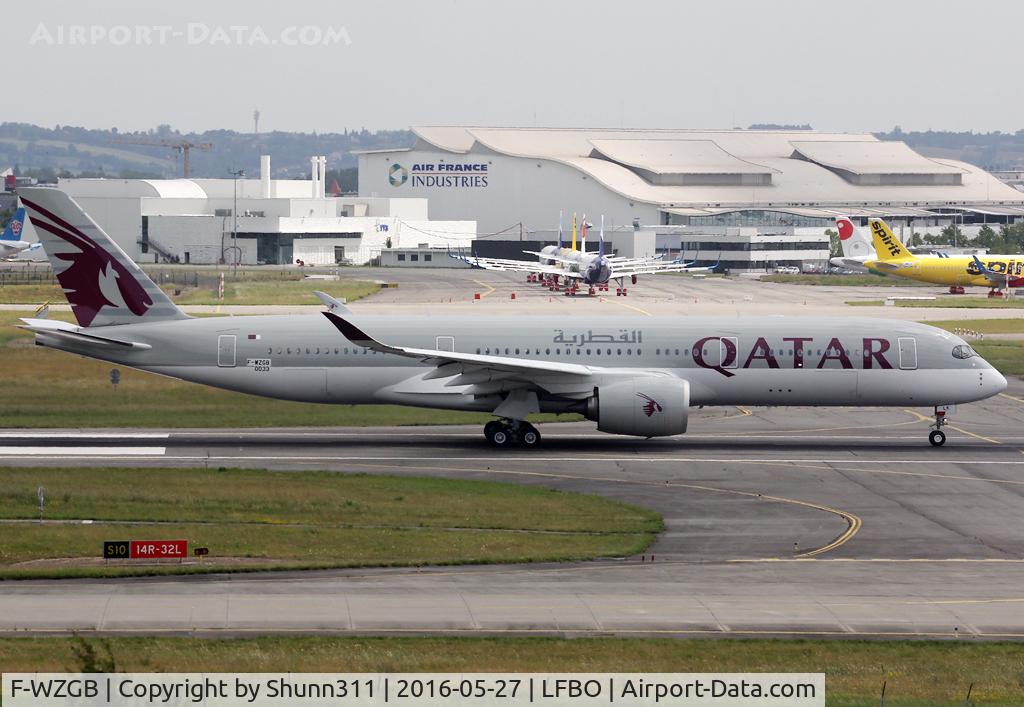 F-WZGB, 2016 Airbus A350-941 C/N 033, C/n 0033 - To be A7-ALK