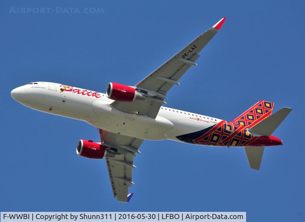 F-WWBI, 2016 Airbus A320-214 C/N 7160, C/n 7160 - To be PK-LAZ