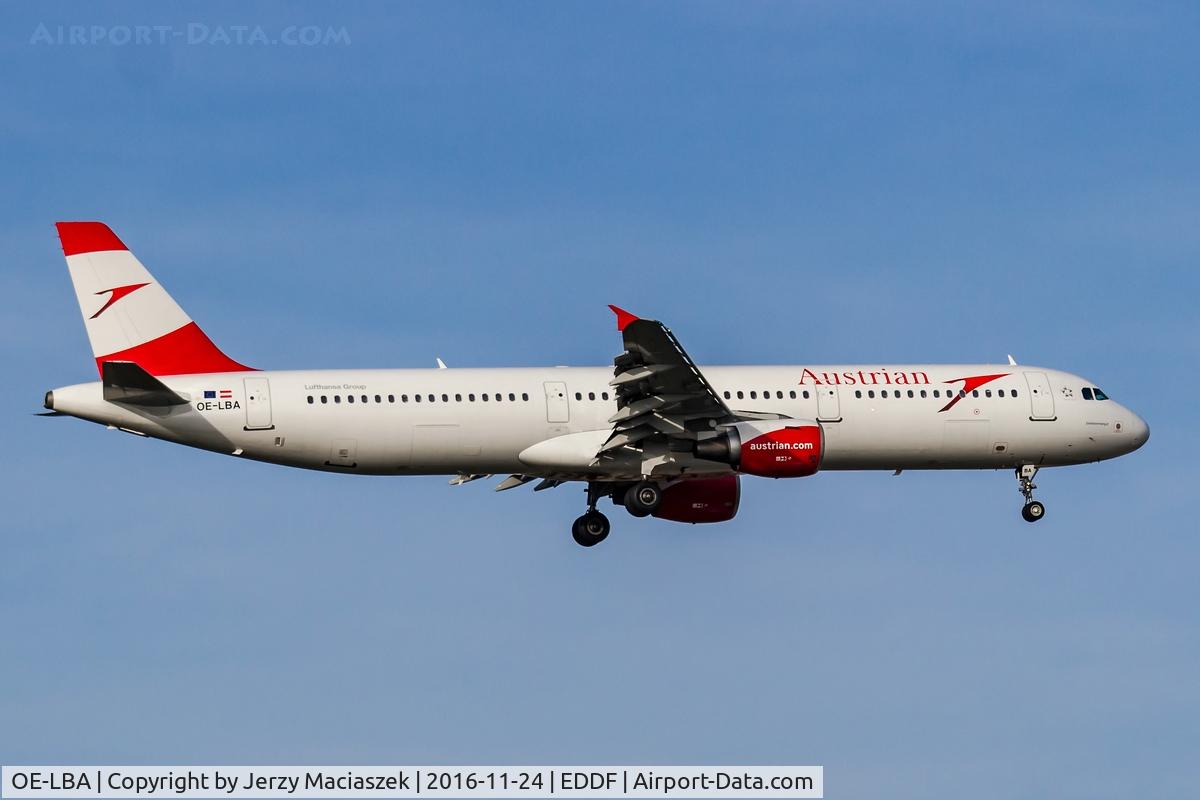 OE-LBA, 1995 Airbus A321-111 C/N 552, Airbus A321-111