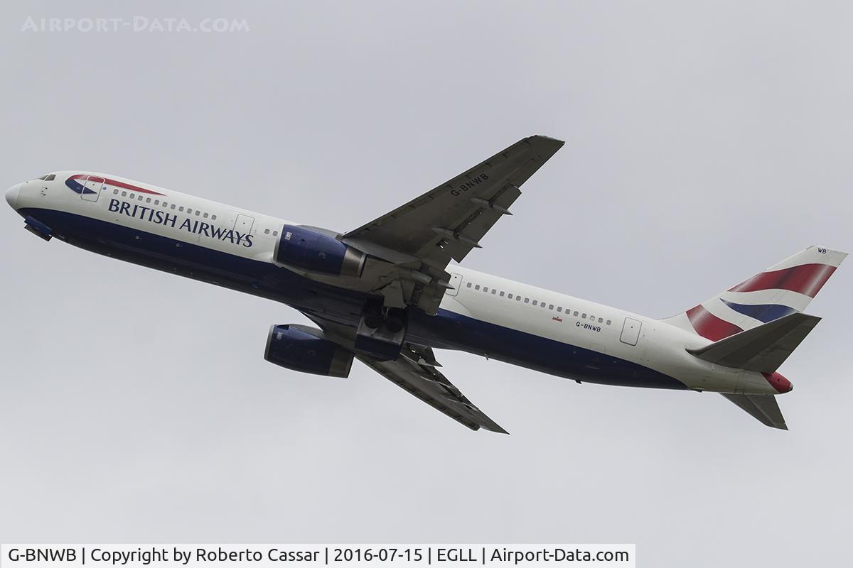 G-BNWB, 1989 Boeing 767-336 C/N 24334, Heathrow 2016