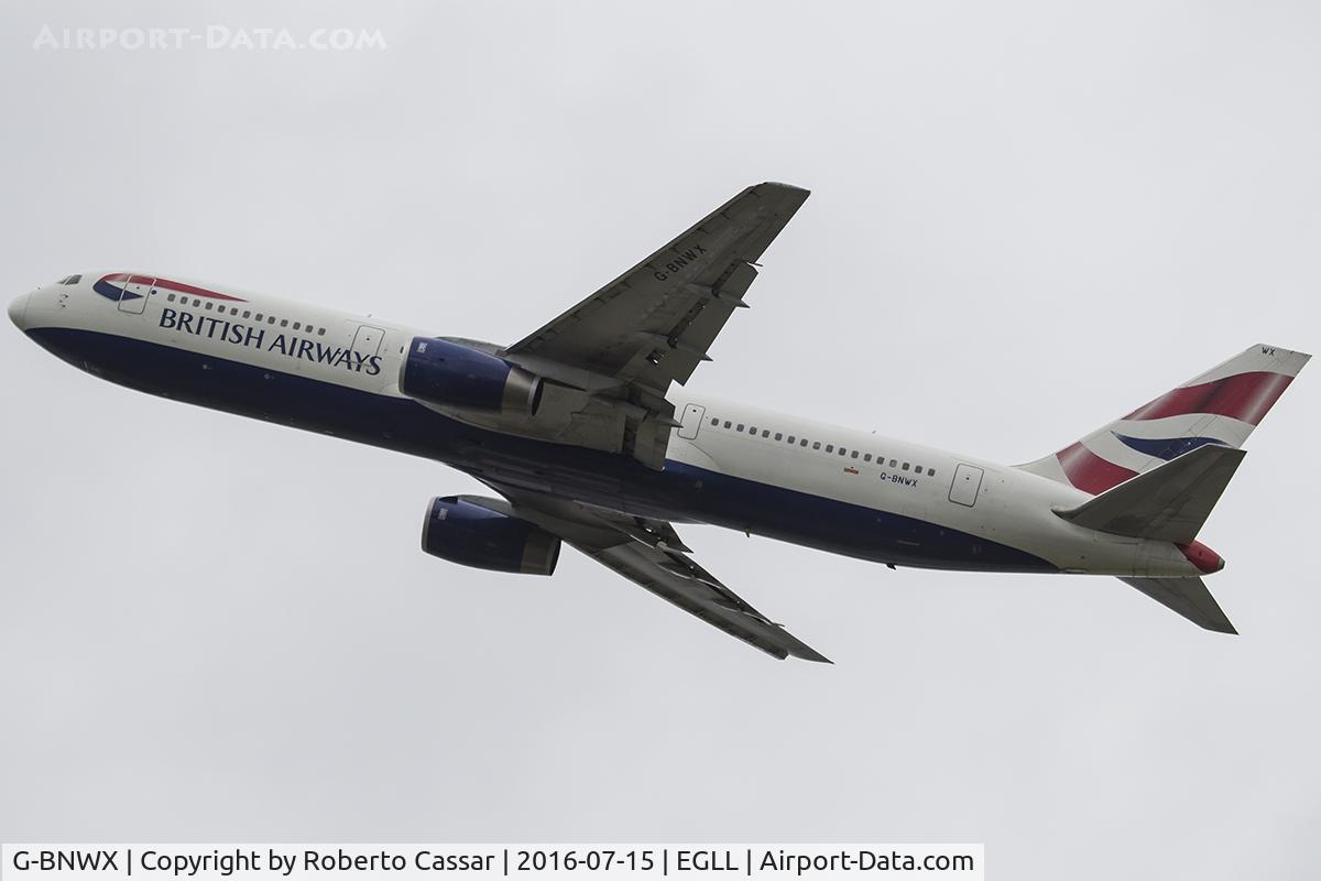 G-BNWX, 1994 Boeing 767-336 C/N 25832, Heathrow 2016