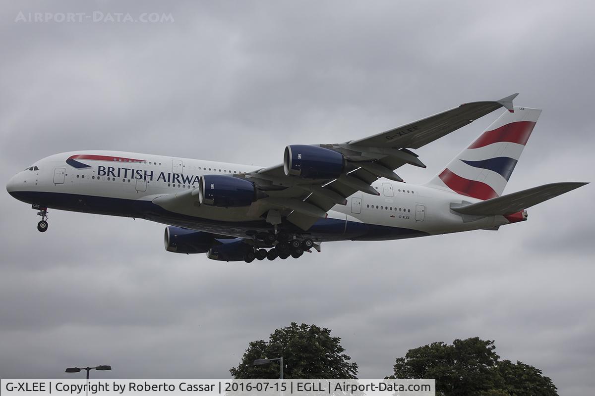 G-XLEE, 2013 Airbus A380-841 C/N 148, Heathrow 2016