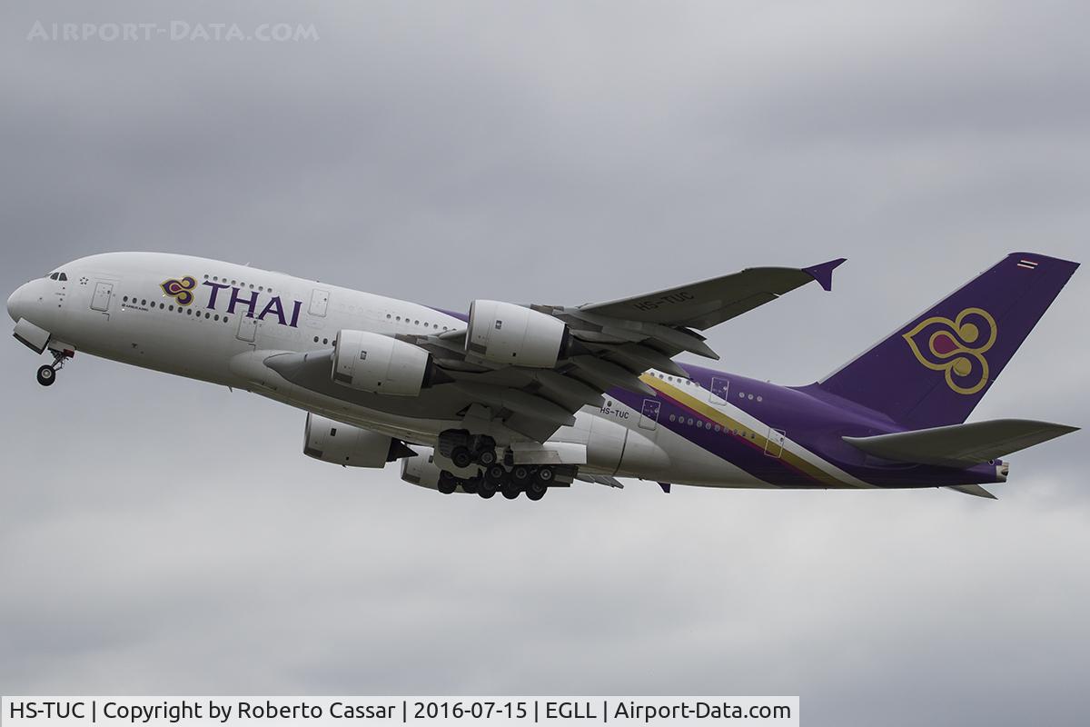 HS-TUC, 2012 Airbus A380-841 C/N 100, Heathrow 2016