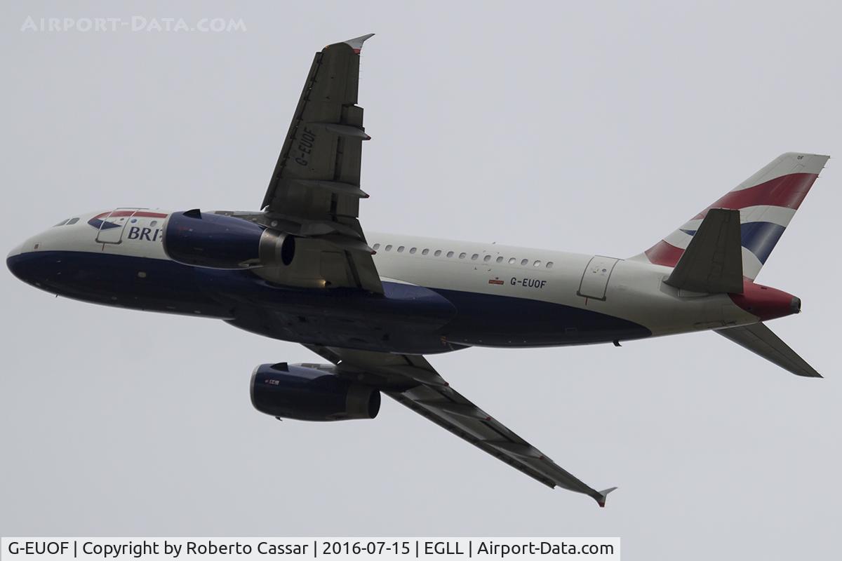 G-EUOF, 2001 Airbus A319-131 C/N 1590, Heathrow 2016