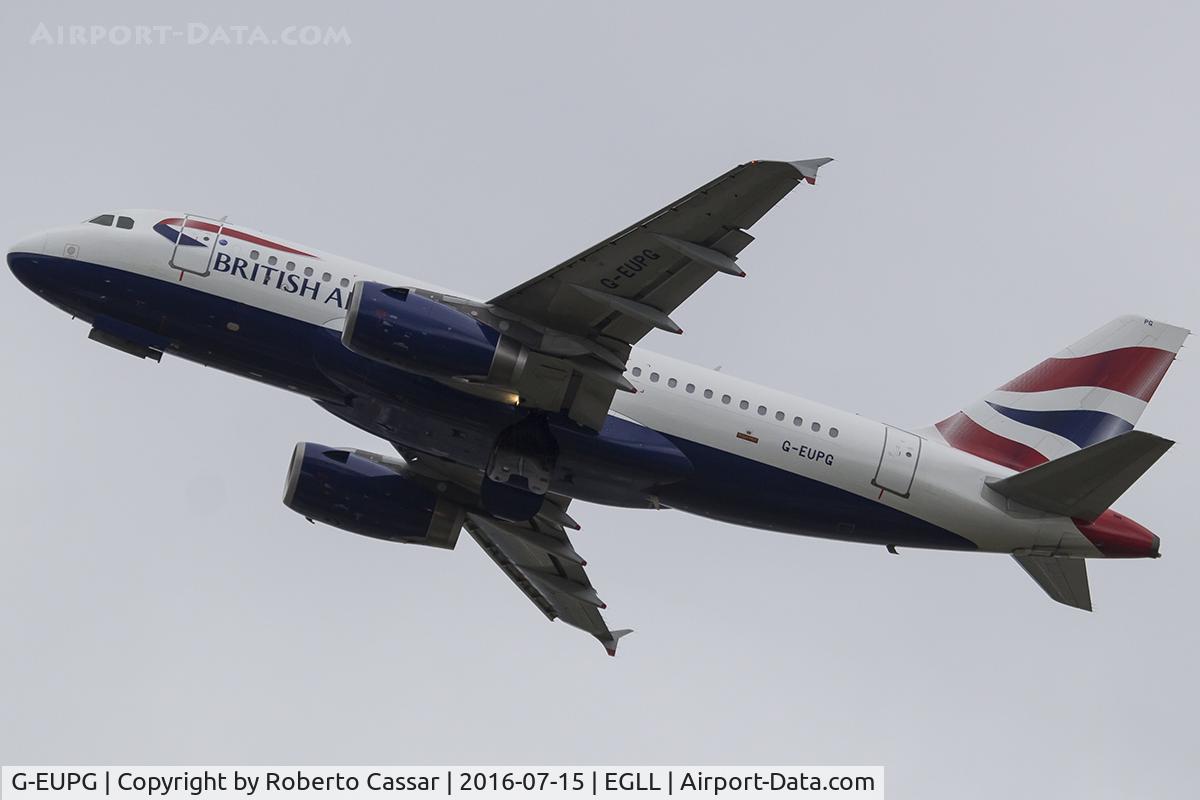 G-EUPG, 2000 Airbus A319-131 C/N 1222, Heathrow 2016