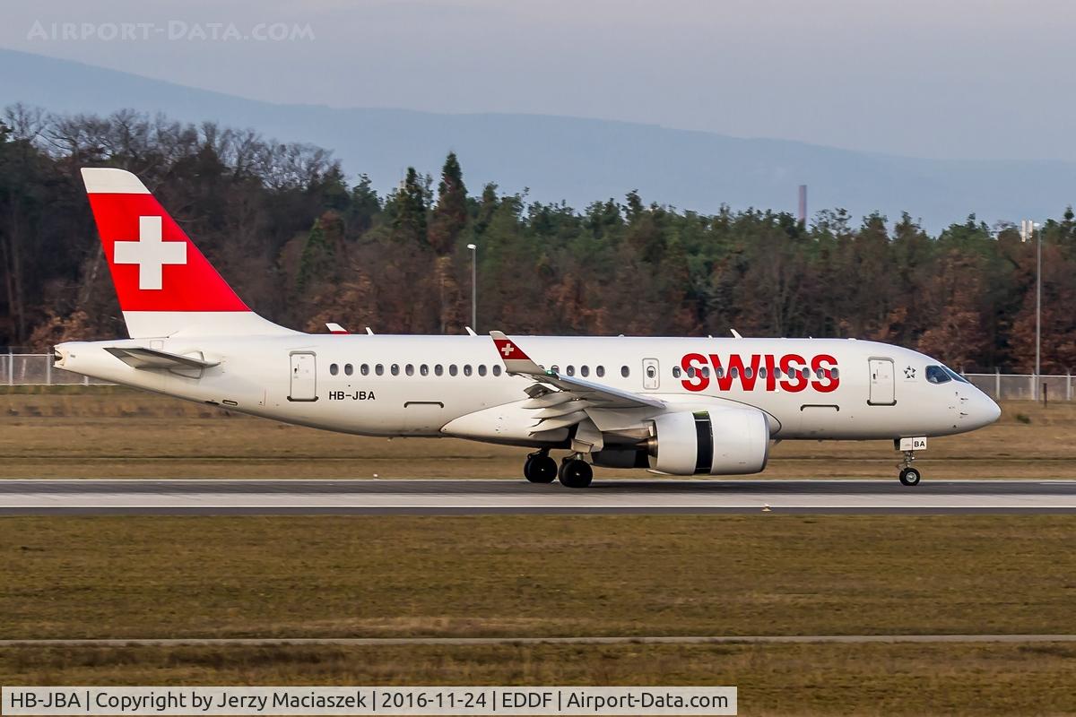 HB-JBA, 2016 Bombardier CSeries CS100 (BD-500-1A10) C/N 50010, Bombardier BD-500-1A10 CSeries CS100