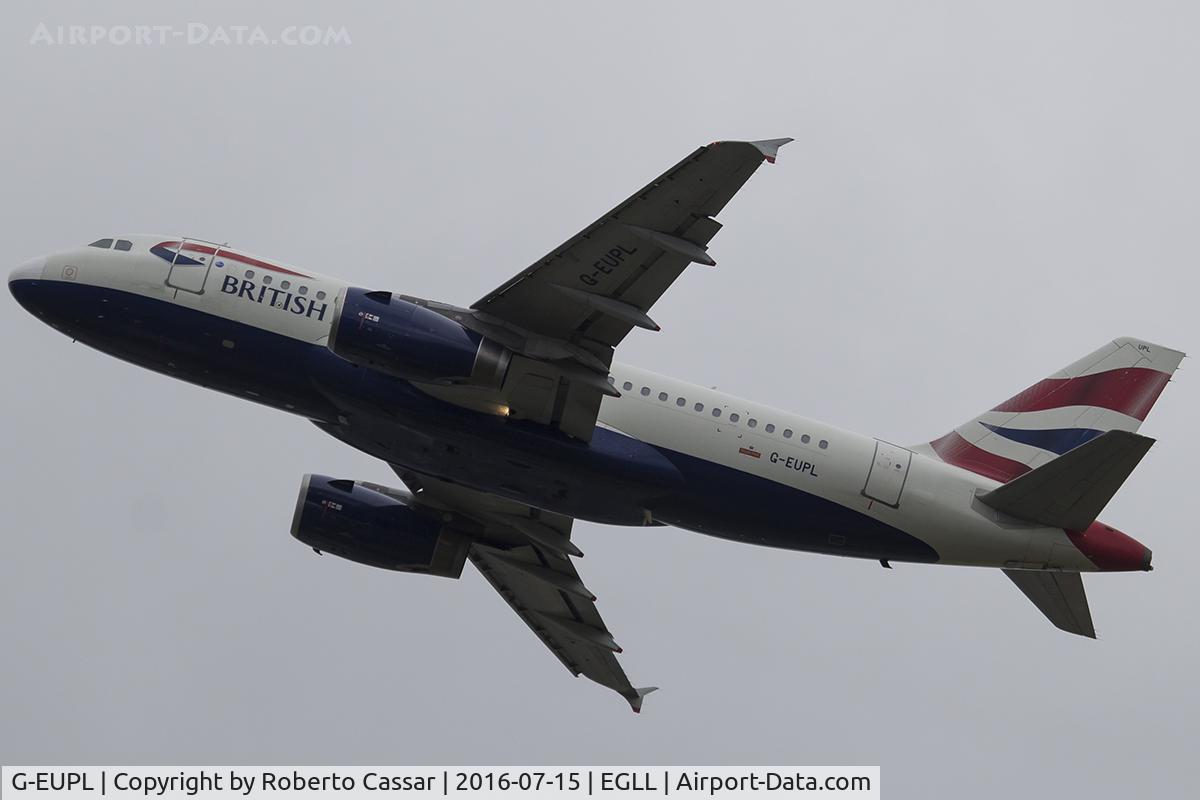 G-EUPL, 2000 Airbus A319-131 C/N 1239, Heathrow 2016