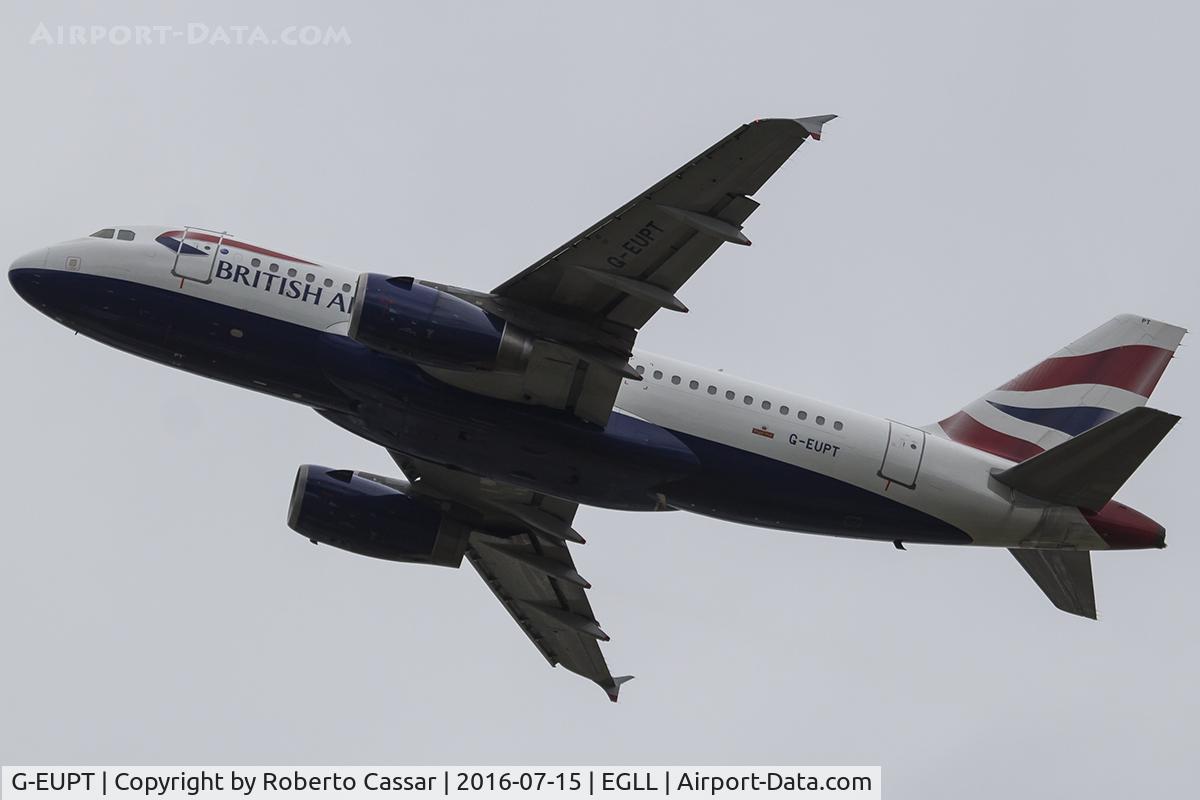 G-EUPT, 2000 Airbus A319-131 C/N 1380, Heathrow 2016