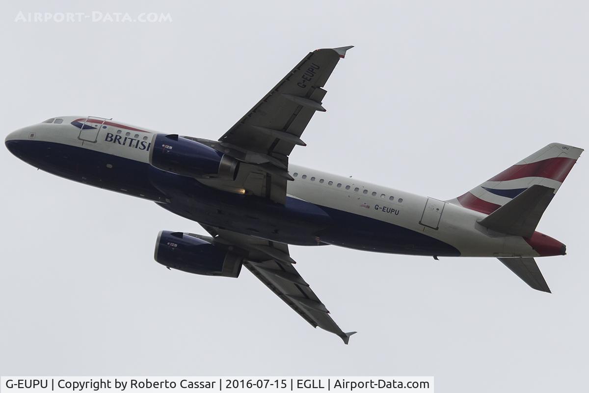 G-EUPU, 2000 Airbus A319-131 C/N 1384, Heathrow 2016