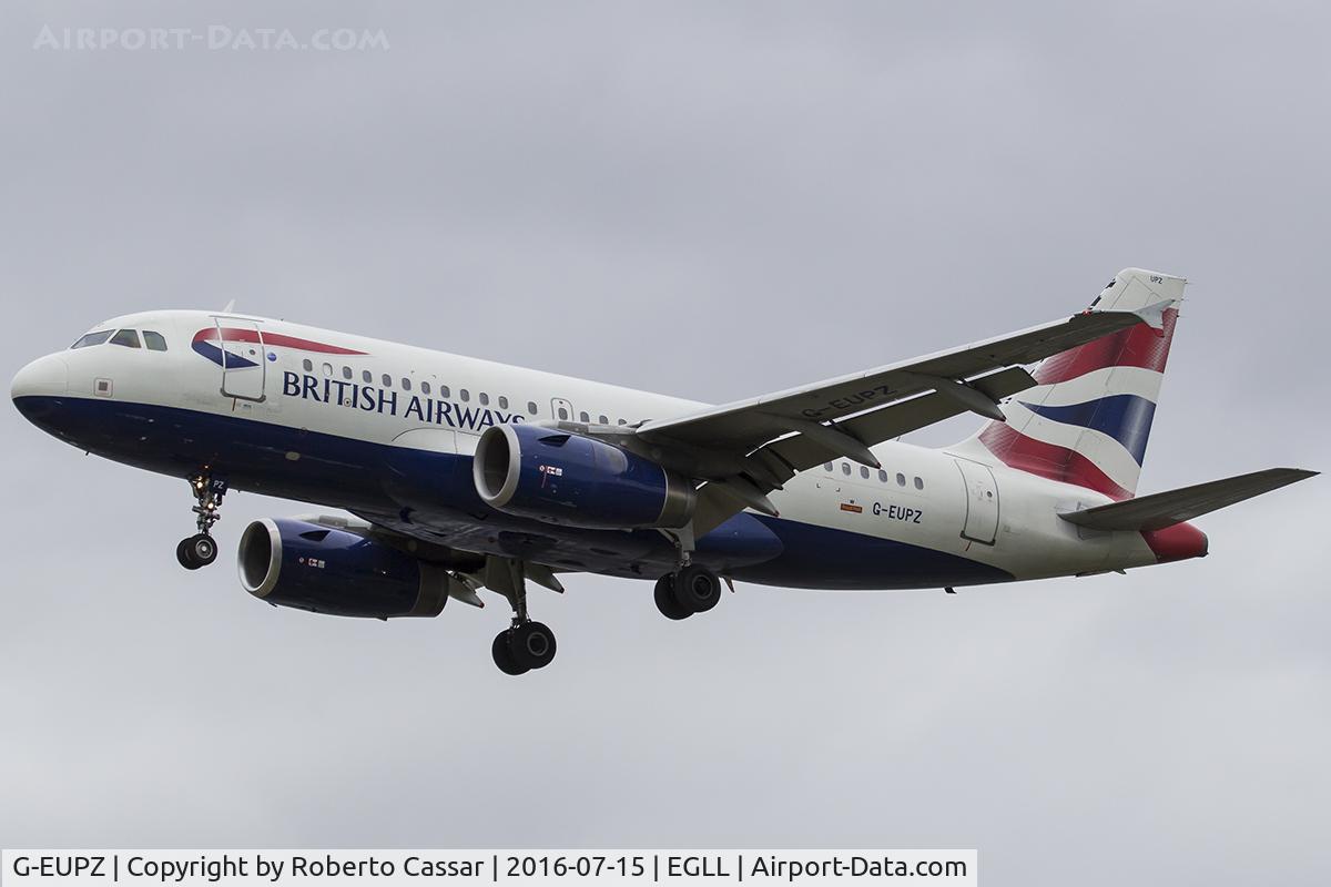 G-EUPZ, 2001 Airbus A319-131 C/N 1510, Heathrow 2016