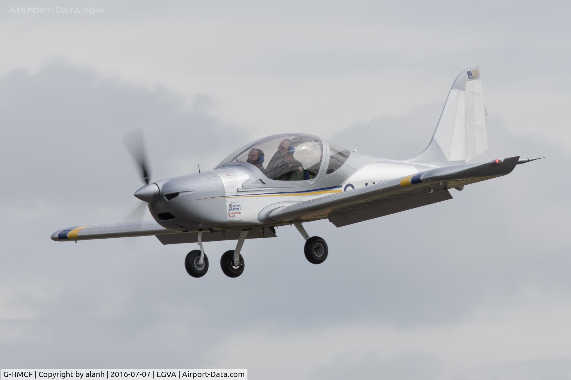 G-HMCF, 2014 Evektor-Aerotechnik EV-97 Eurostar C/N 2014-4204, Arriving at RIAT 2016