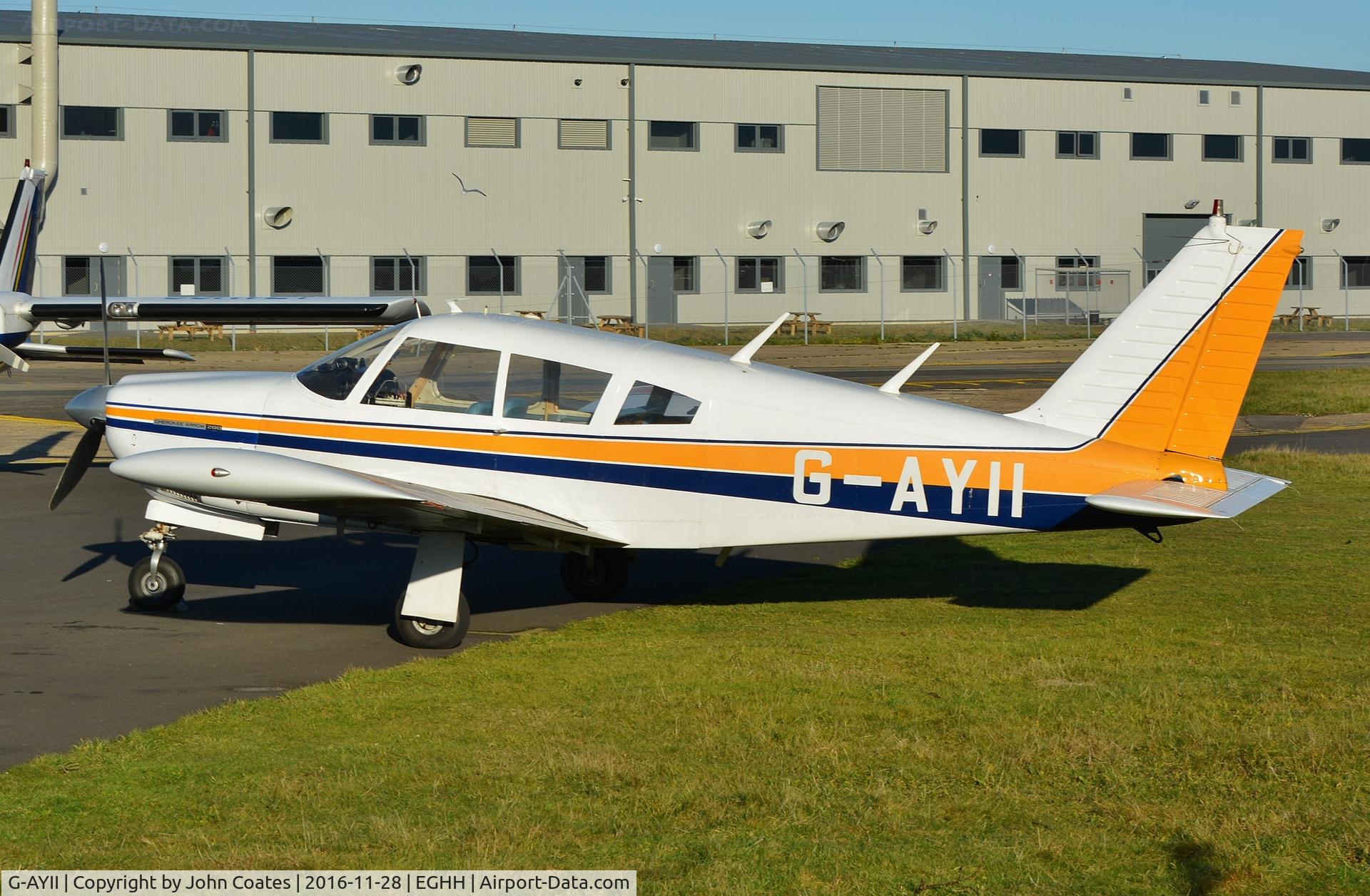 G-AYII, 1970 Piper PA-28R-200 Cherokee Arrow C/N 28R-35736, At Bliss Avn.